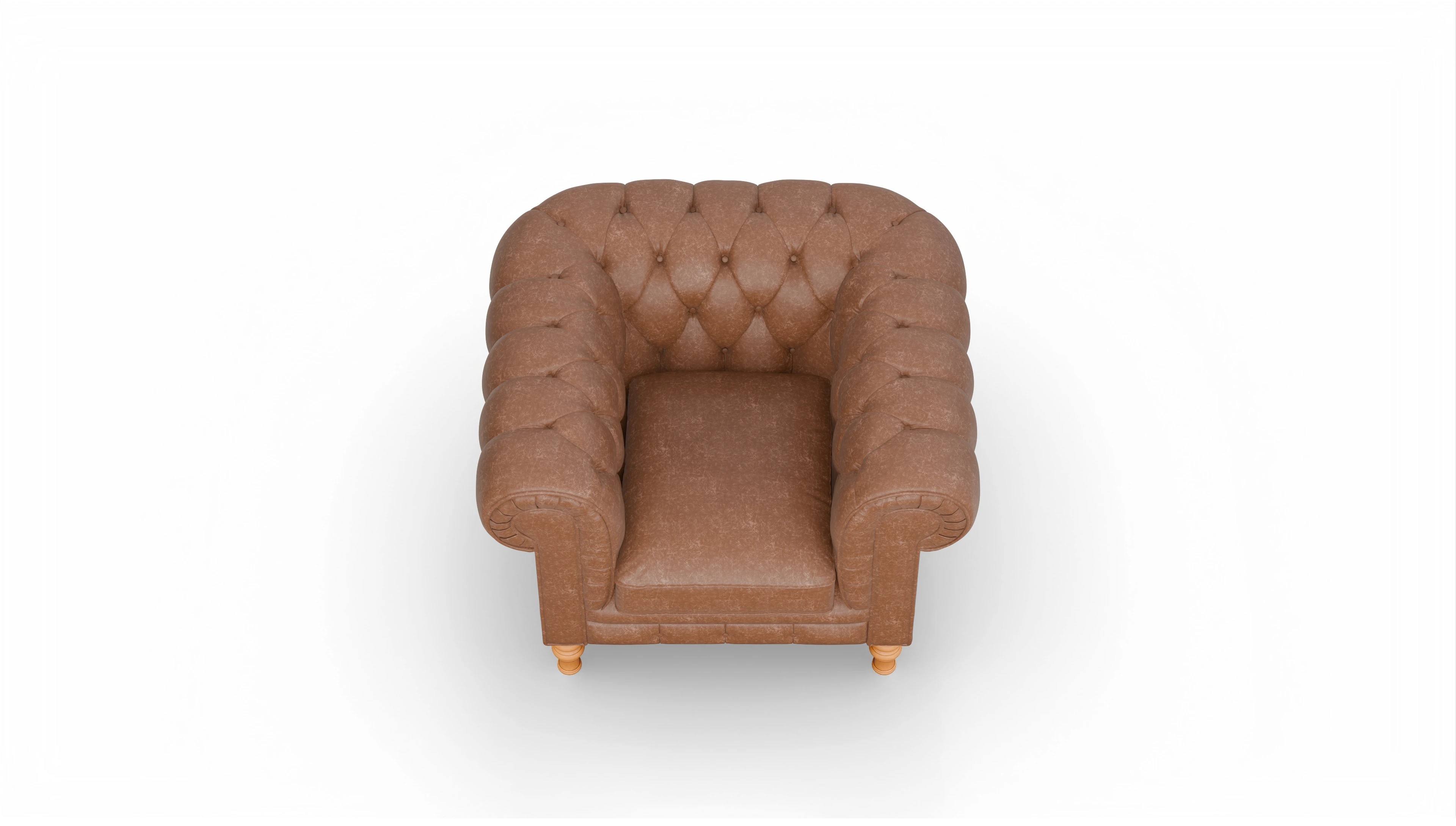 Ansicht des Produktes Countess Sessel in Leder braun
