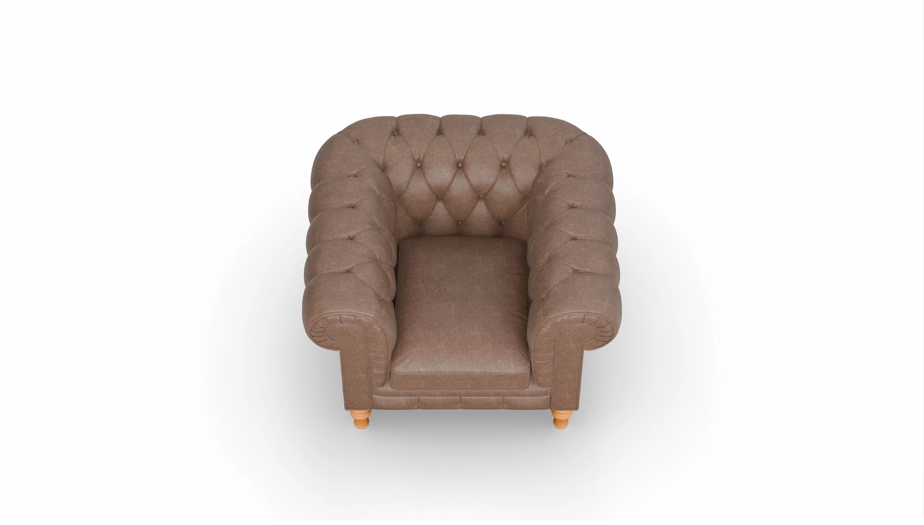 Ansicht des Produktes Countess Sessel in Leder braun