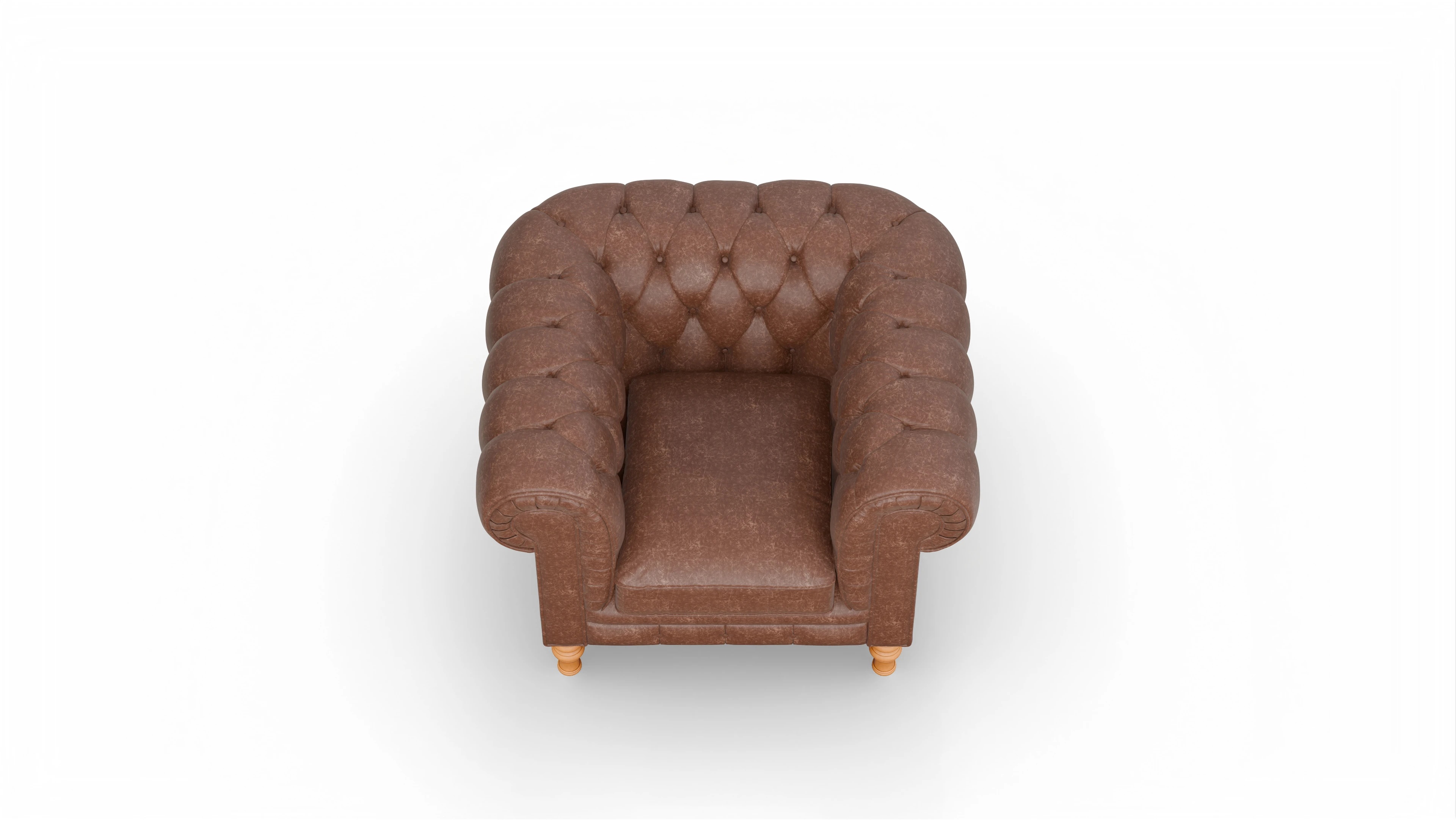 Ansicht des Produktes Countess Sessel in Leder braun