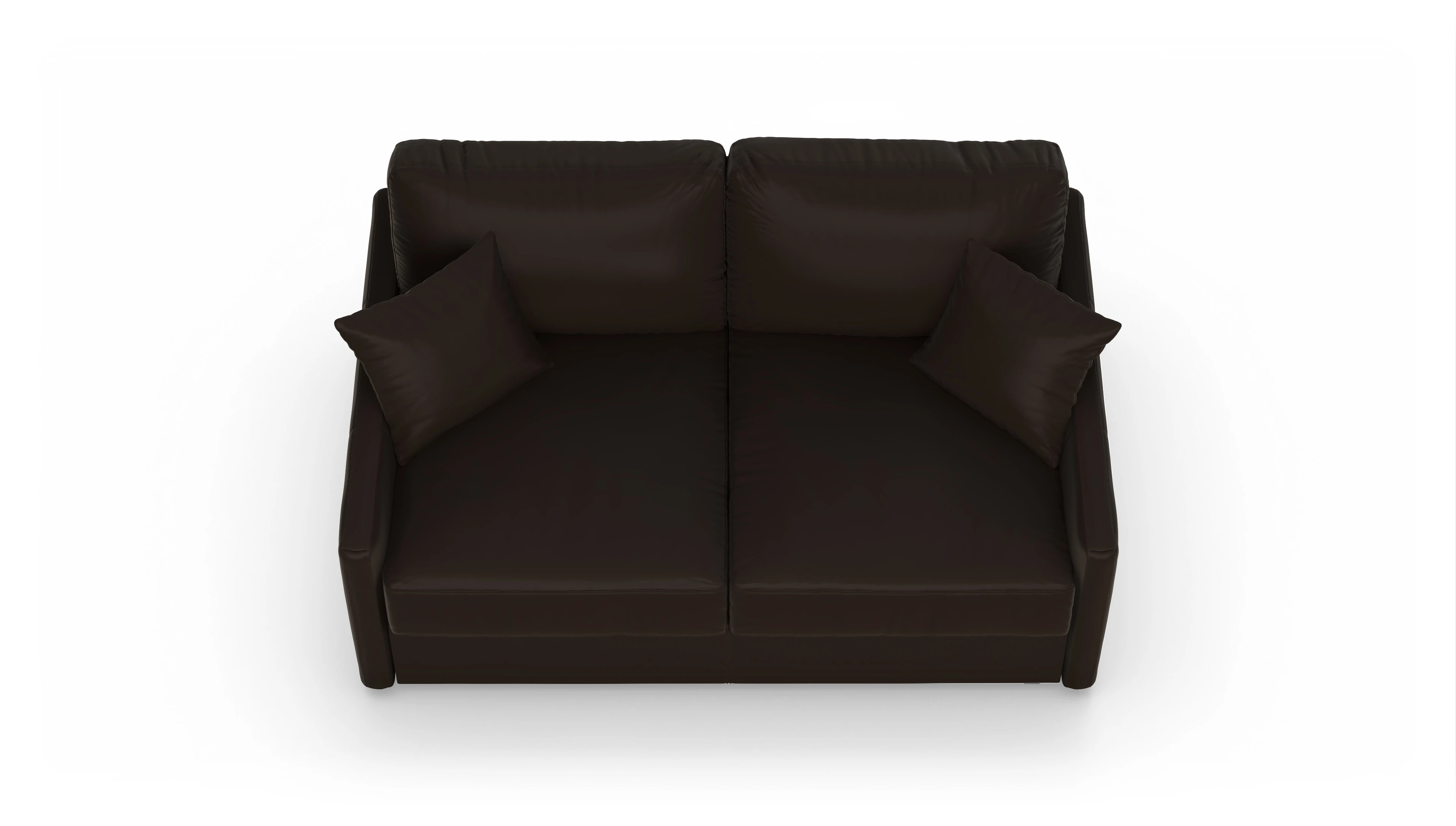 Leder-Schlafsofa Karlstad Ansicht des Produktes Karlstad 2-Sitzer in Leder braun