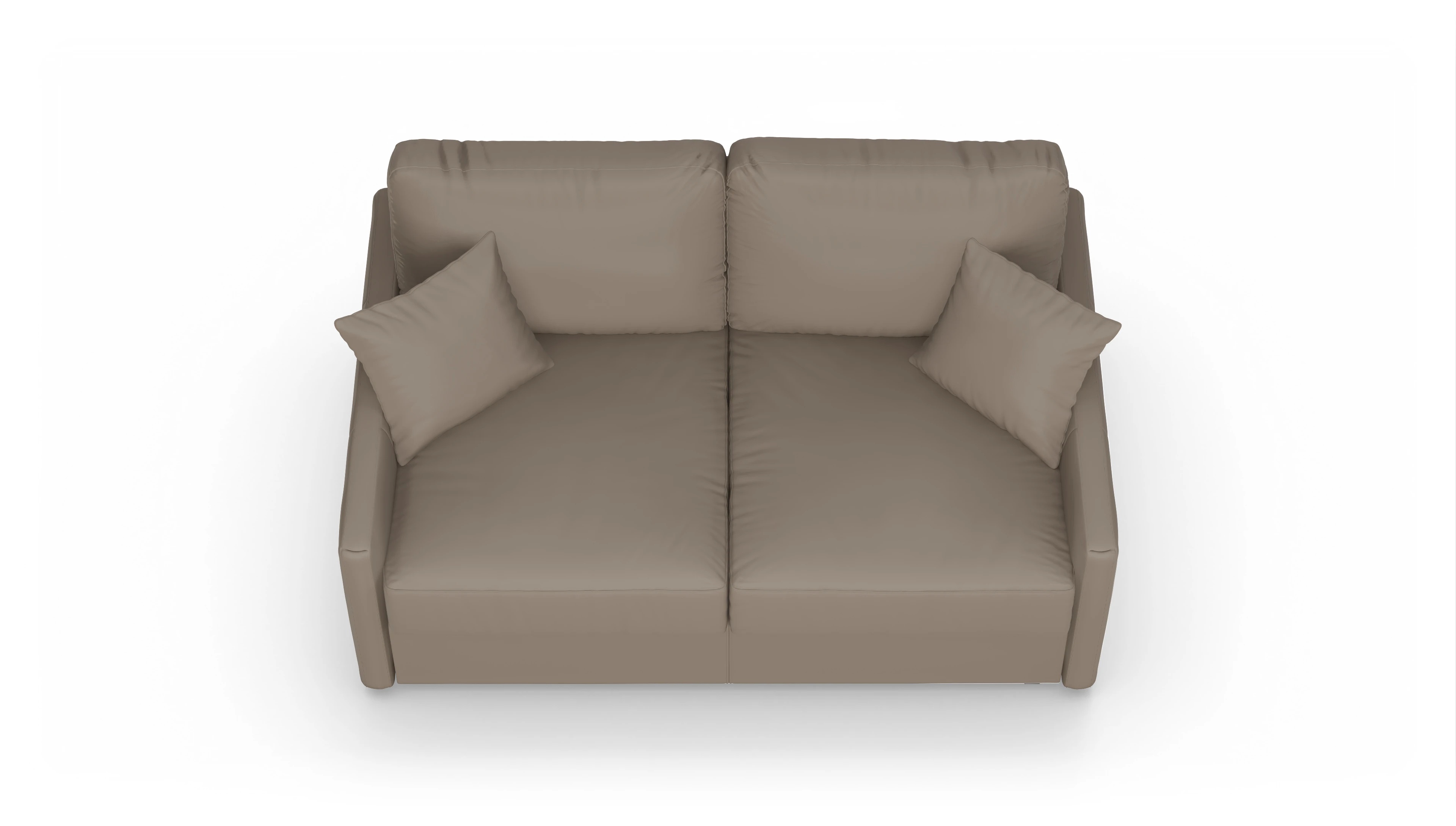 Ansicht des Produktes Karlstad 2-Sitzer in Leder beige