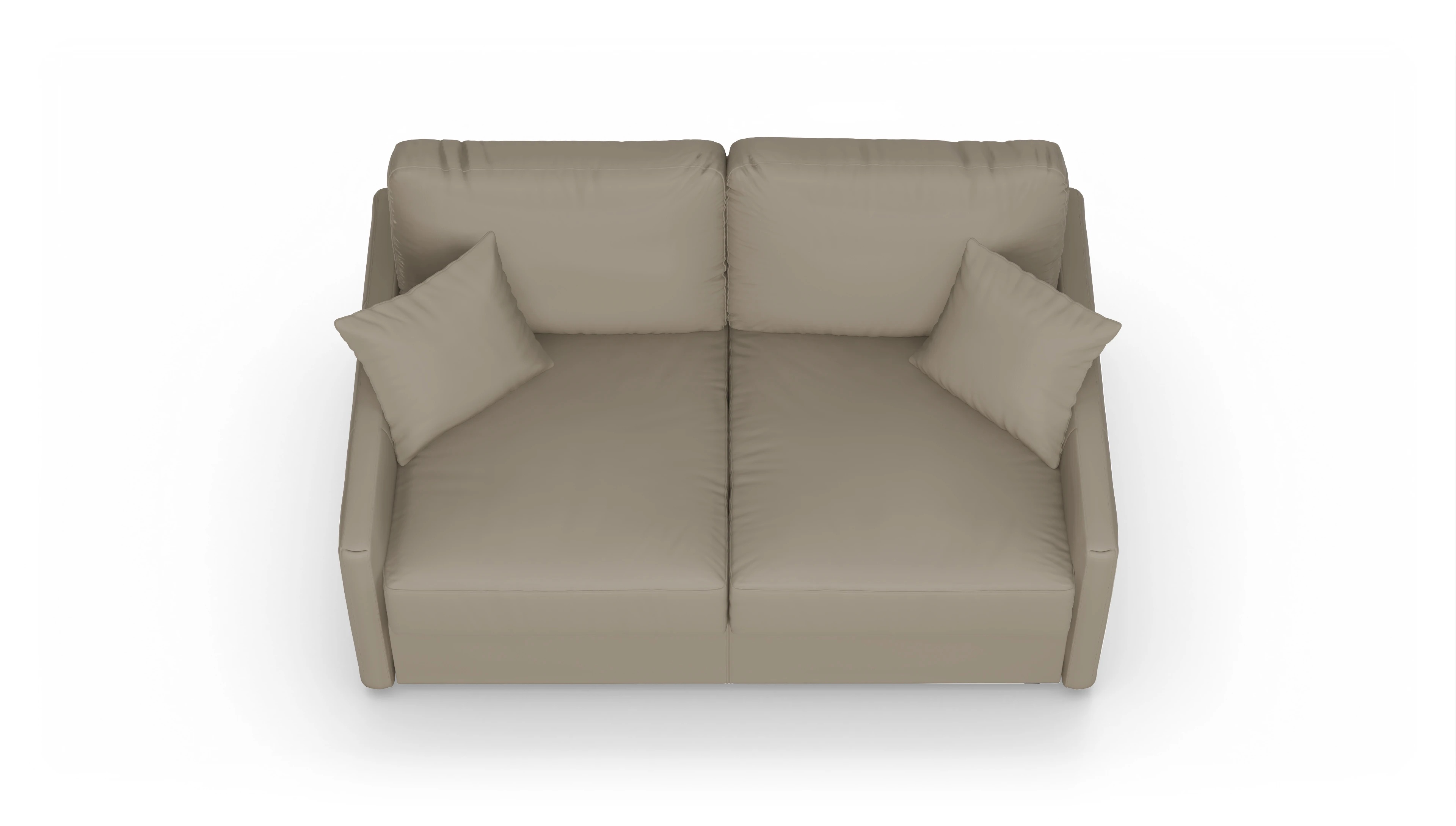 Ansicht des Produktes Karlstad 2-Sitzer in Leder beige