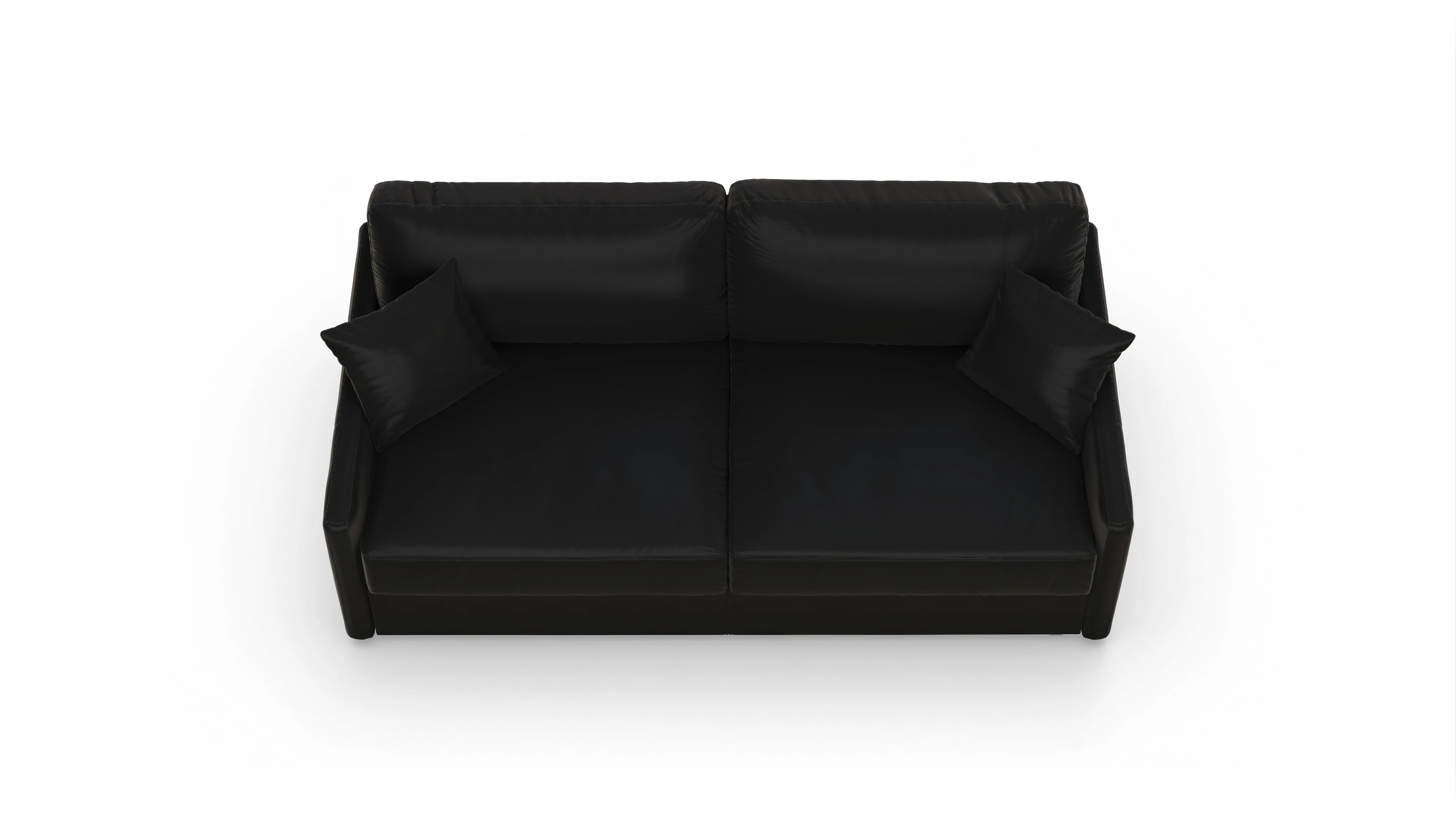 Ansicht des Produktes Karlstad 4-Sitzer in Leder schwarz