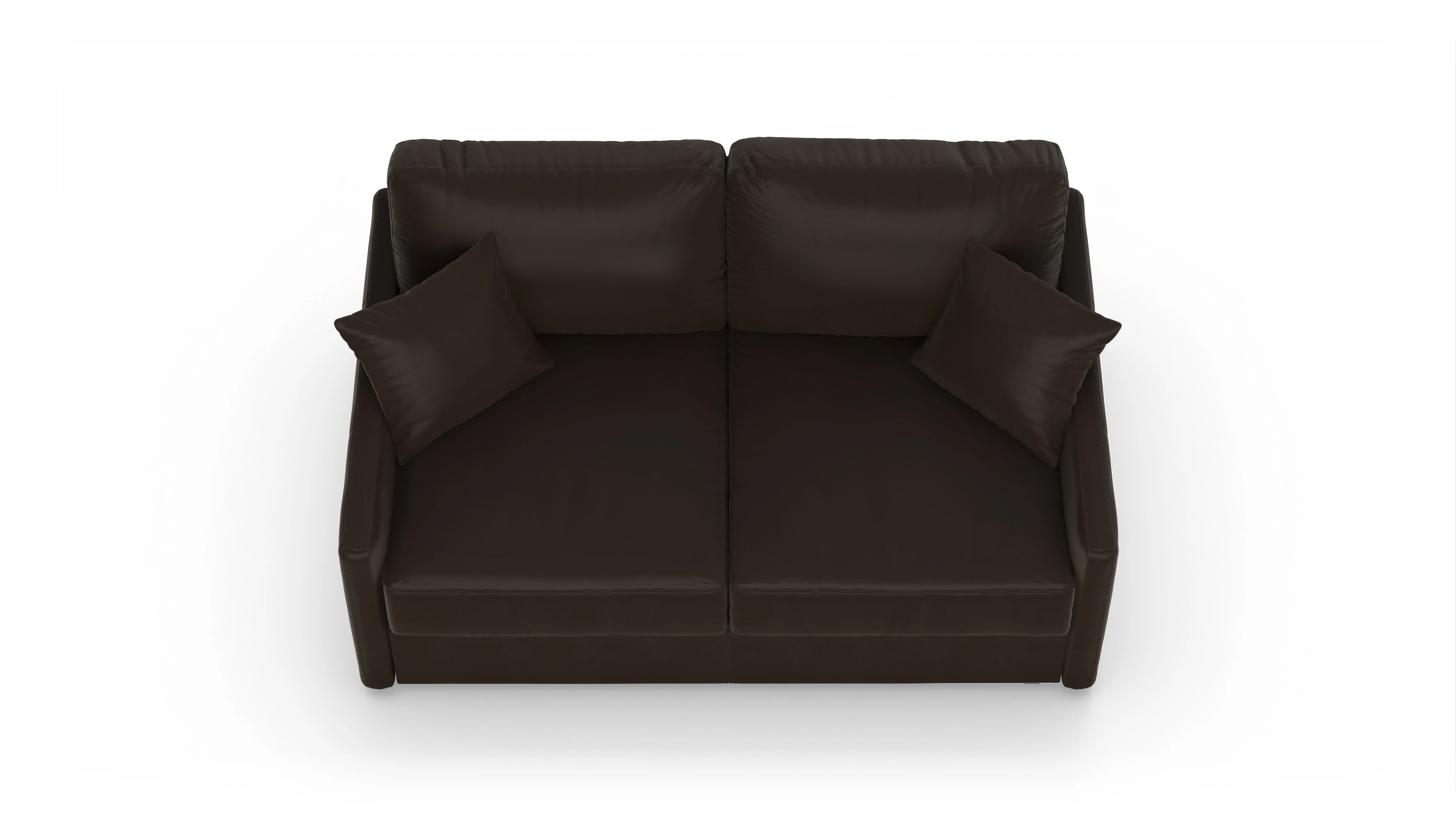 Leder-Schlafsofa Karlstad Ansicht des Produktes Karlstad 2-Sitzer in Leder braun