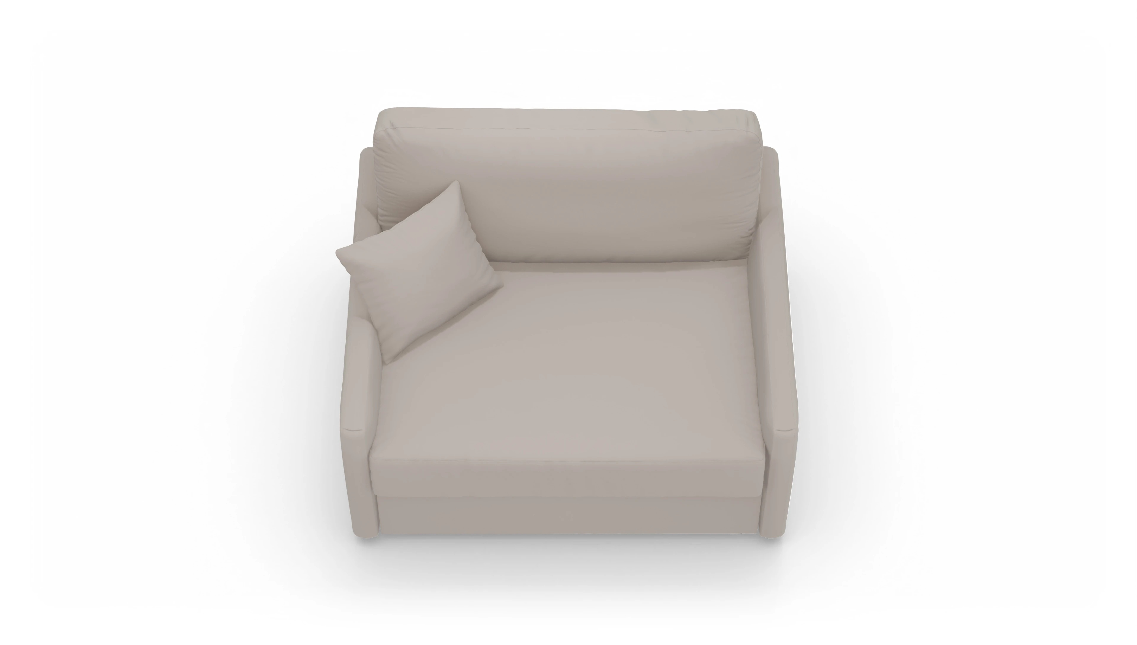 Leder-Schlafsessel Karlstad Ansicht des Produktes Karlstad Sessel in Leder beige