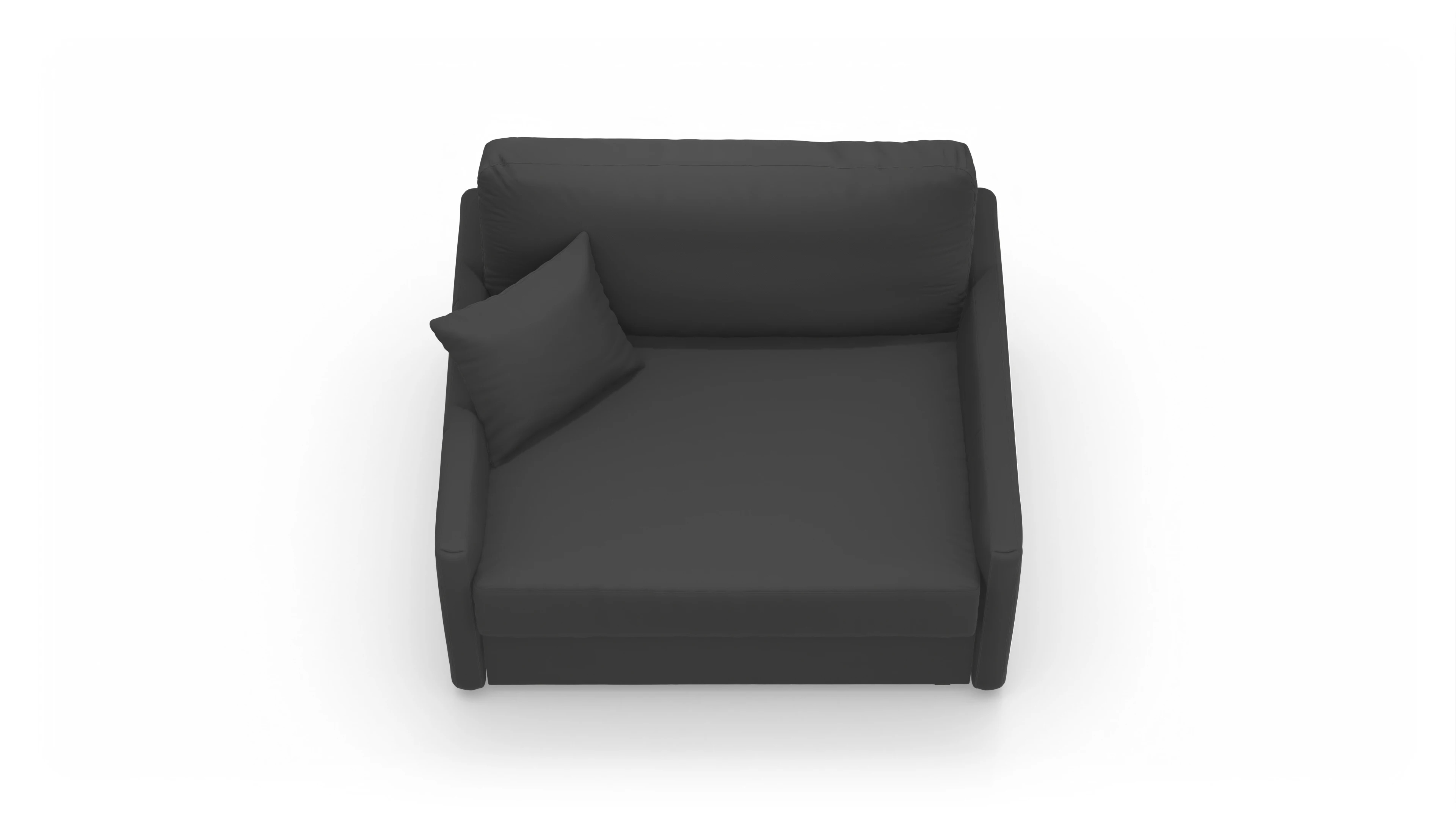 Ansicht des Produktes Karlstad Sessel in Leder schwarz
