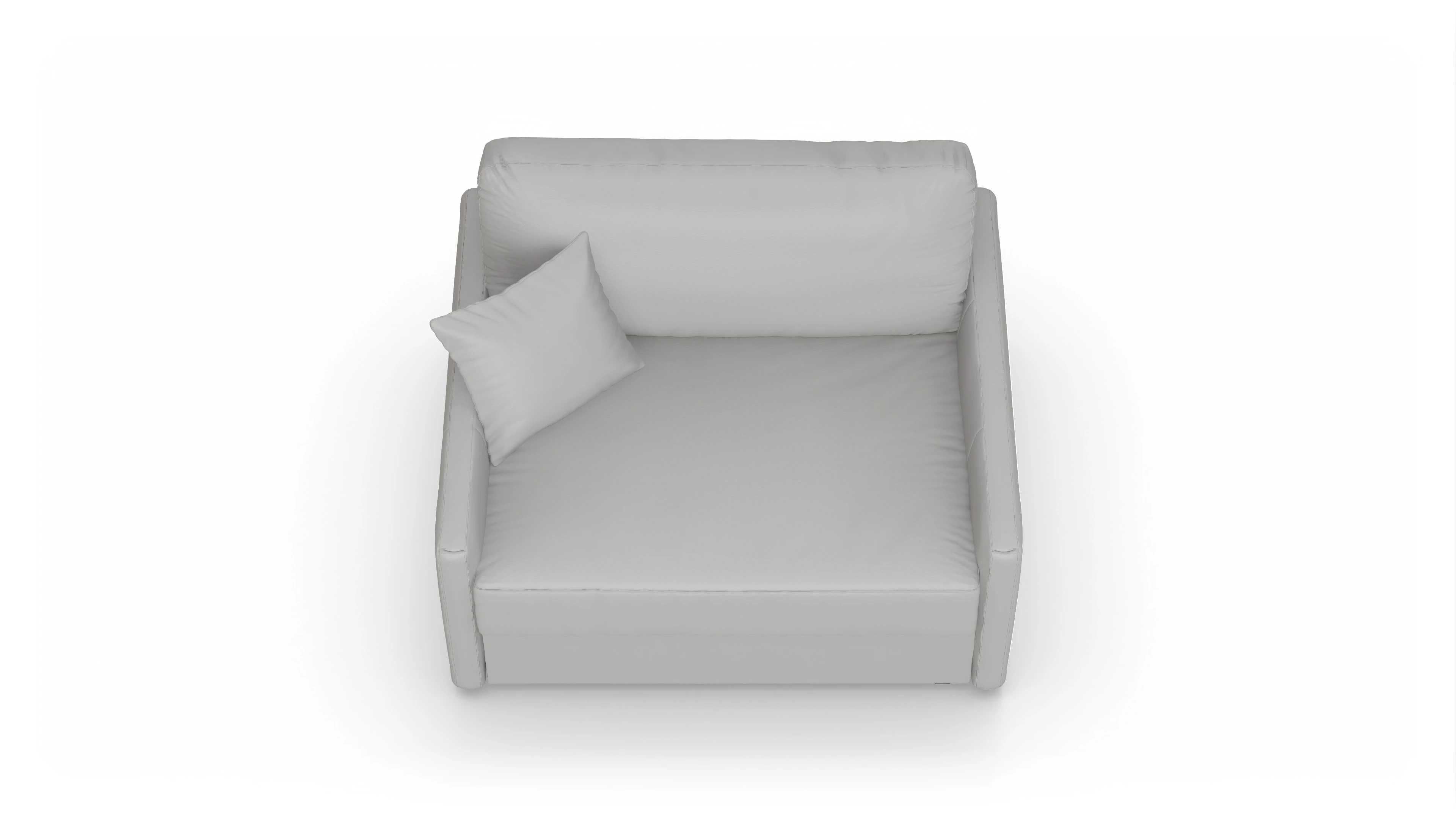 Ansicht des Produktes Karlstad Sessel in Leder weiß