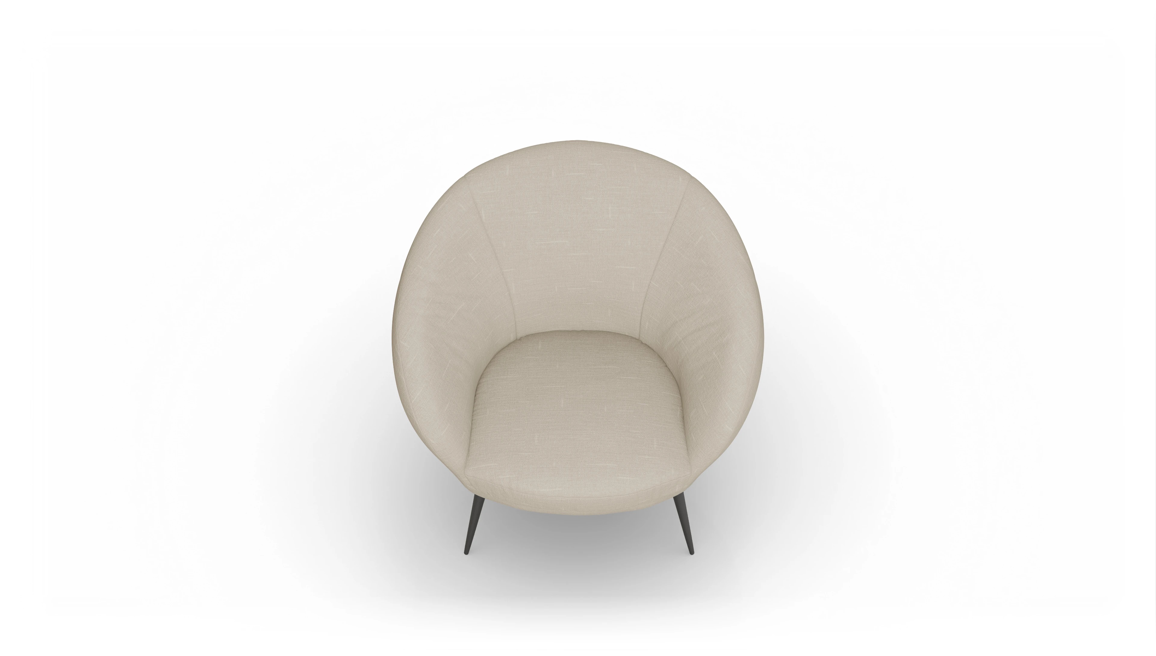 Ansicht des Produktes Noale Sessel in Stoff beige