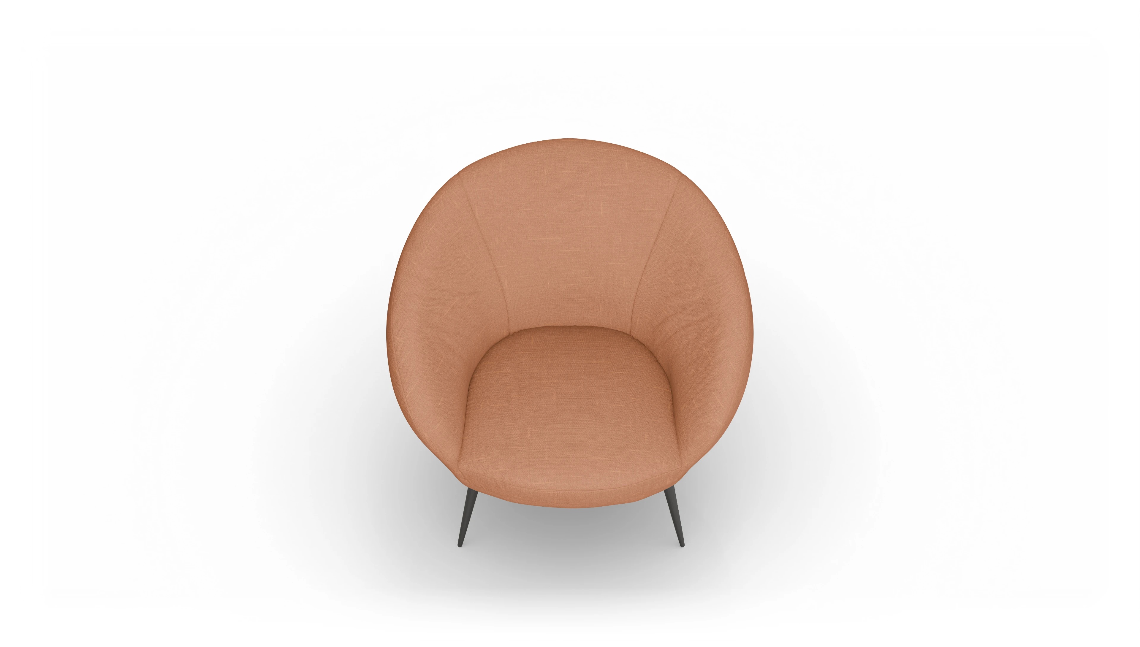 Ansicht des Produktes Noale Sessel in Stoff orange