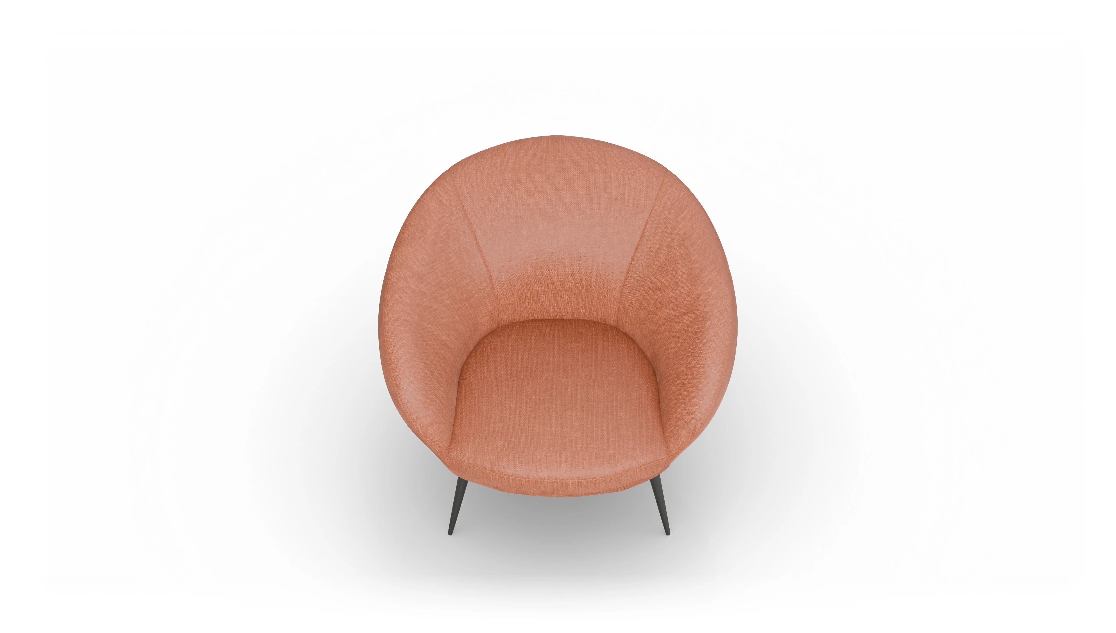 Ansicht des Produktes Noale Sessel in Stoff orange