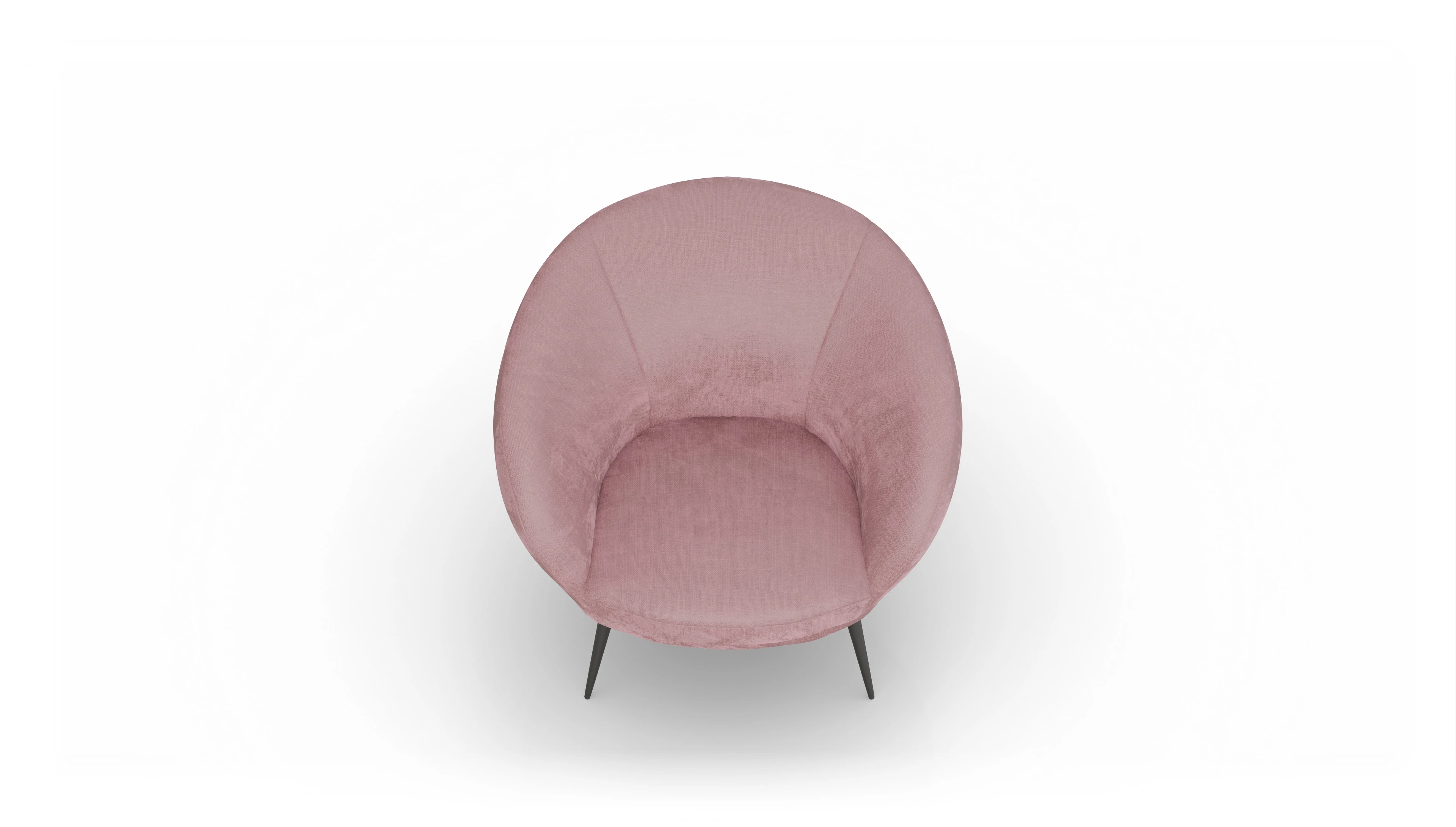 Moderner Sessel Noale in Stoff Ansicht des Produktes Noale Sessel in Stoff rot