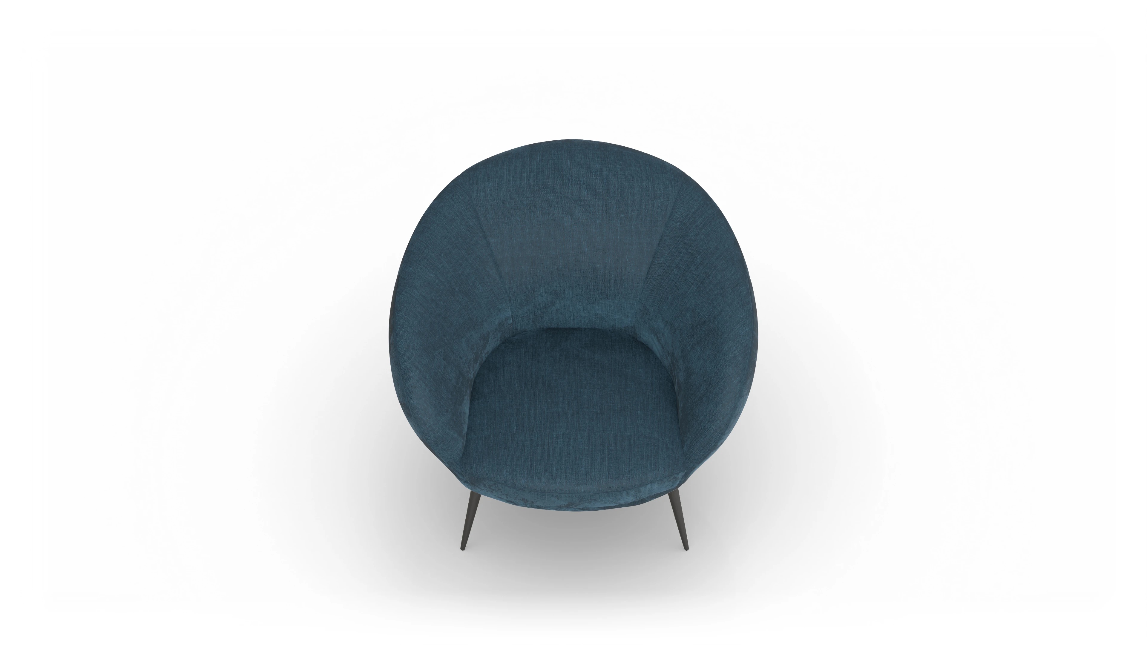 Ansicht des Produktes Noale Sessel in Stoff blau