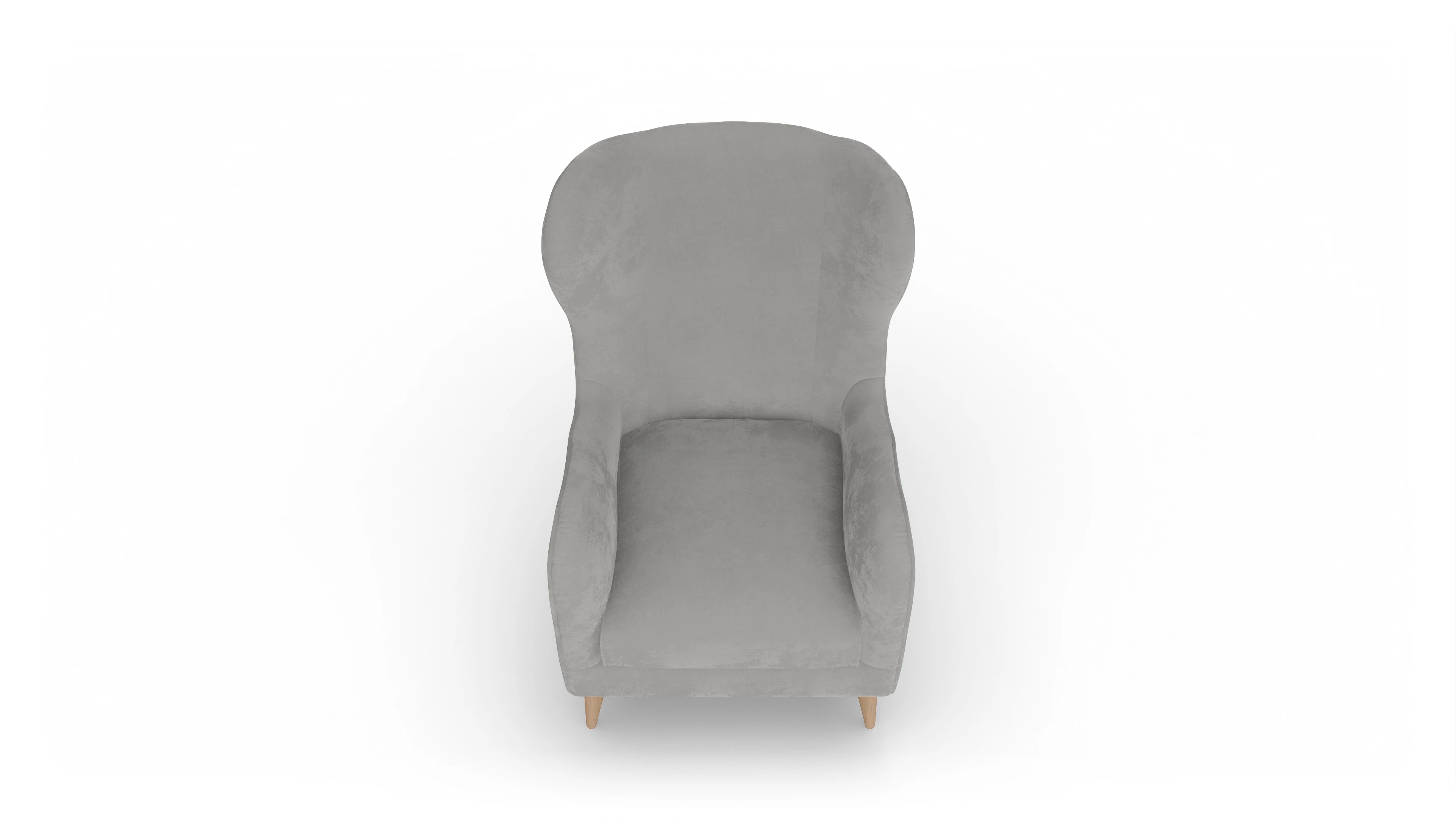 Ansicht des Produktes Aby Sessel in Samt grau