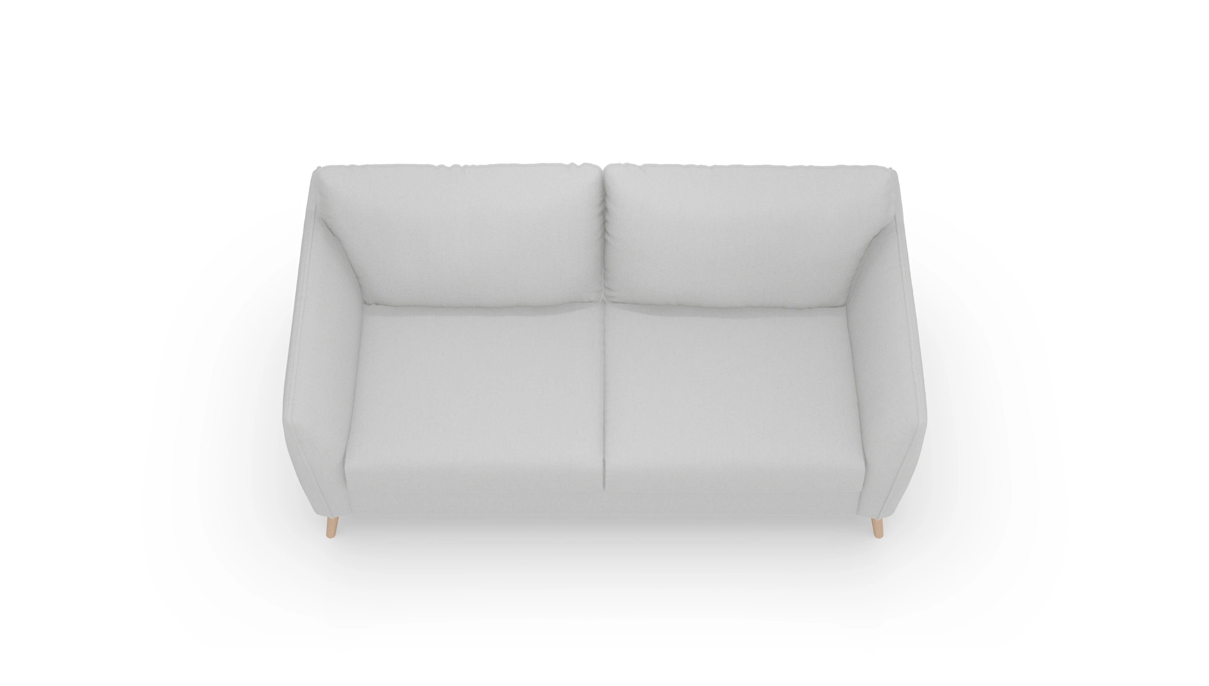 Schlafsofa Eriksen Ansicht des Produktes Eriksen 3-Sitzer in Stoff grau