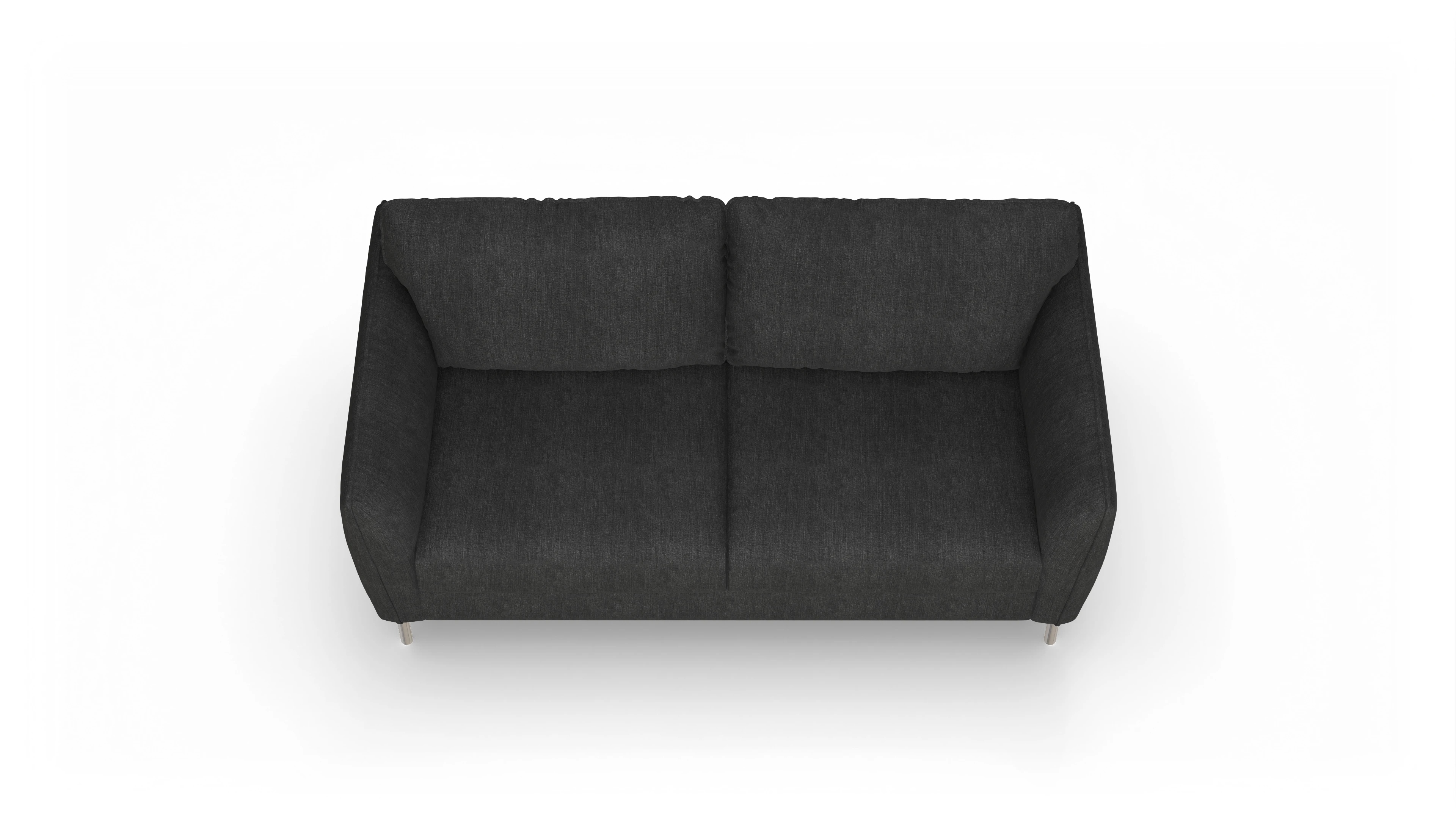 Schlafsofa Eriksen Ansicht des Produktes Eriksen 3-Sitzer in Stoff schwarz