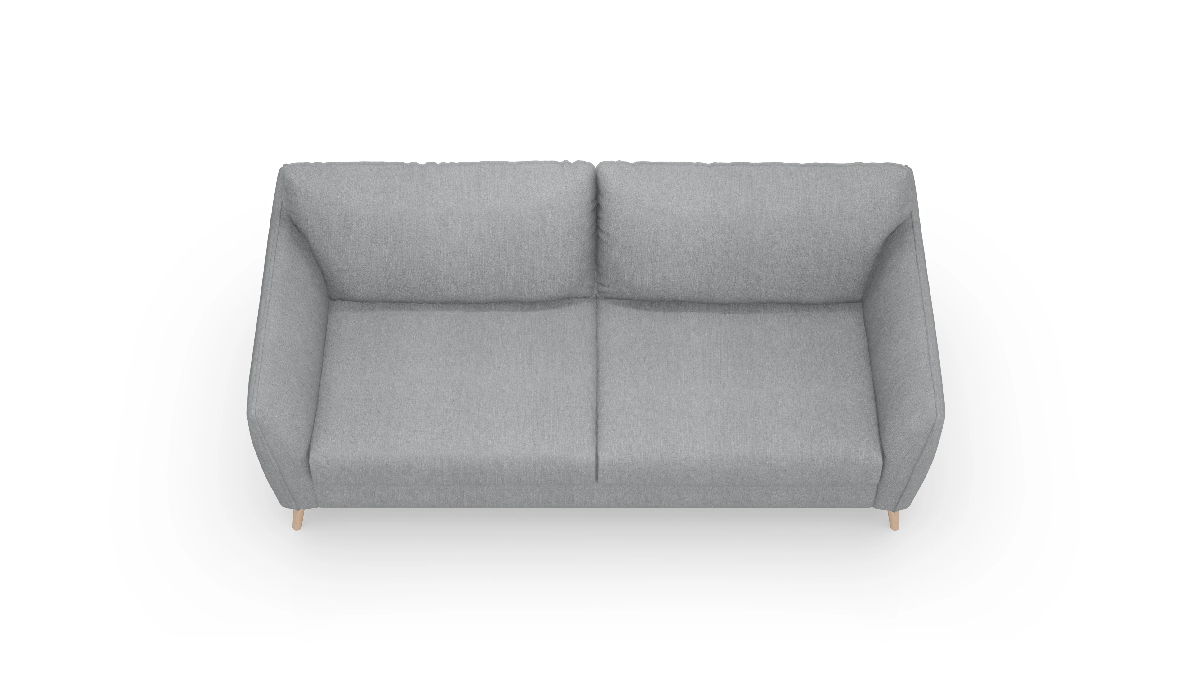 Schlafsofa Eriksen Ansicht des Produktes Eriksen 4-Sitzer in Stoff grau