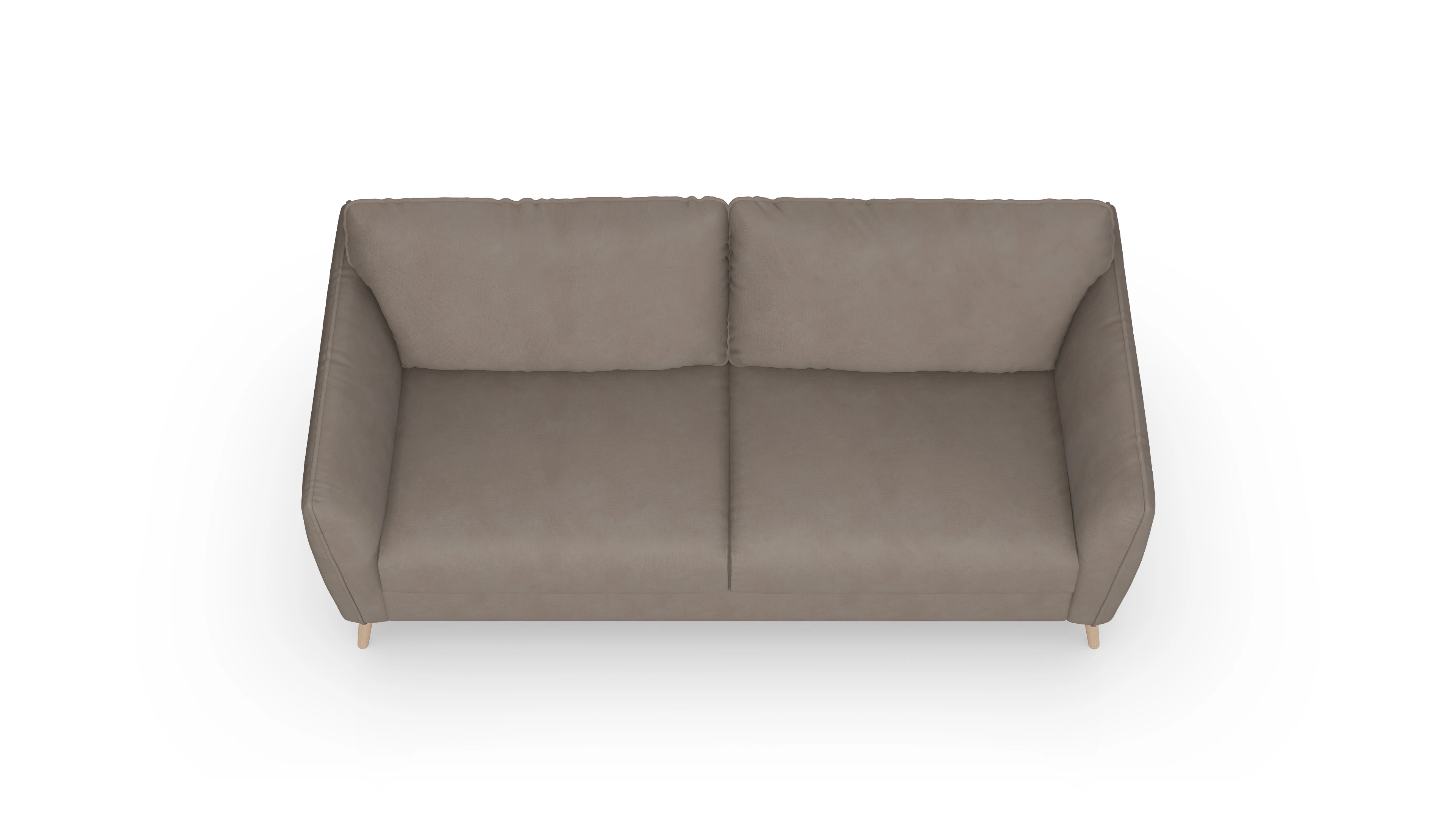 Schlafsofa Eriksen Ansicht des Produktes Eriksen 4-Sitzer in Stoff braun