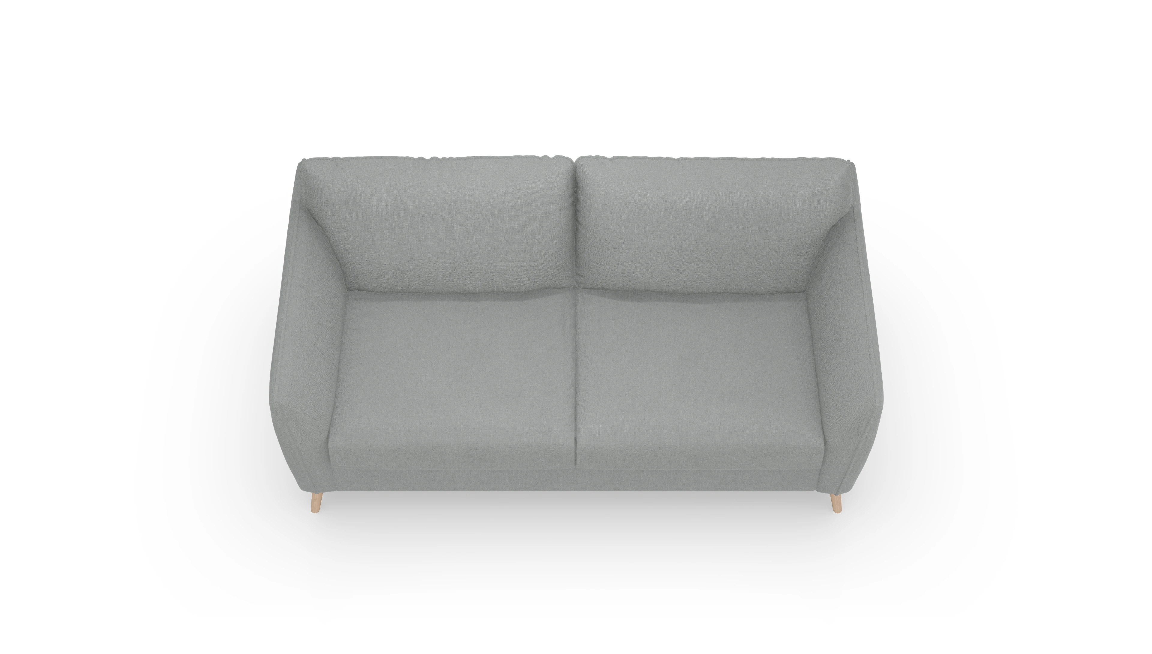 Schlafsofa Eriksen Ansicht des Produktes Eriksen 3-Sitzer in Stoff grau