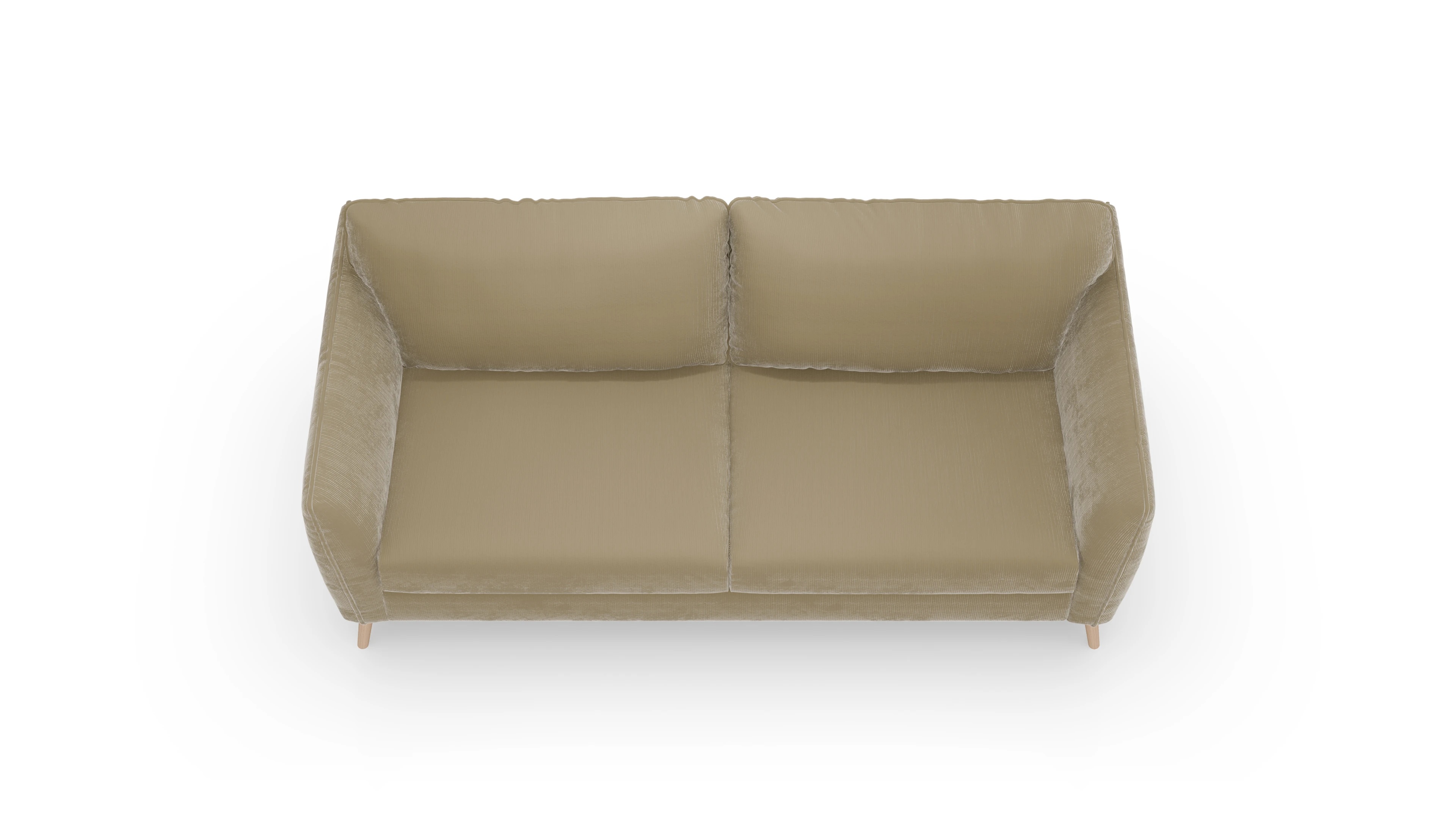 Schlafsofa Eriksen Ansicht des Produktes Eriksen 4-Sitzer in Cord beige