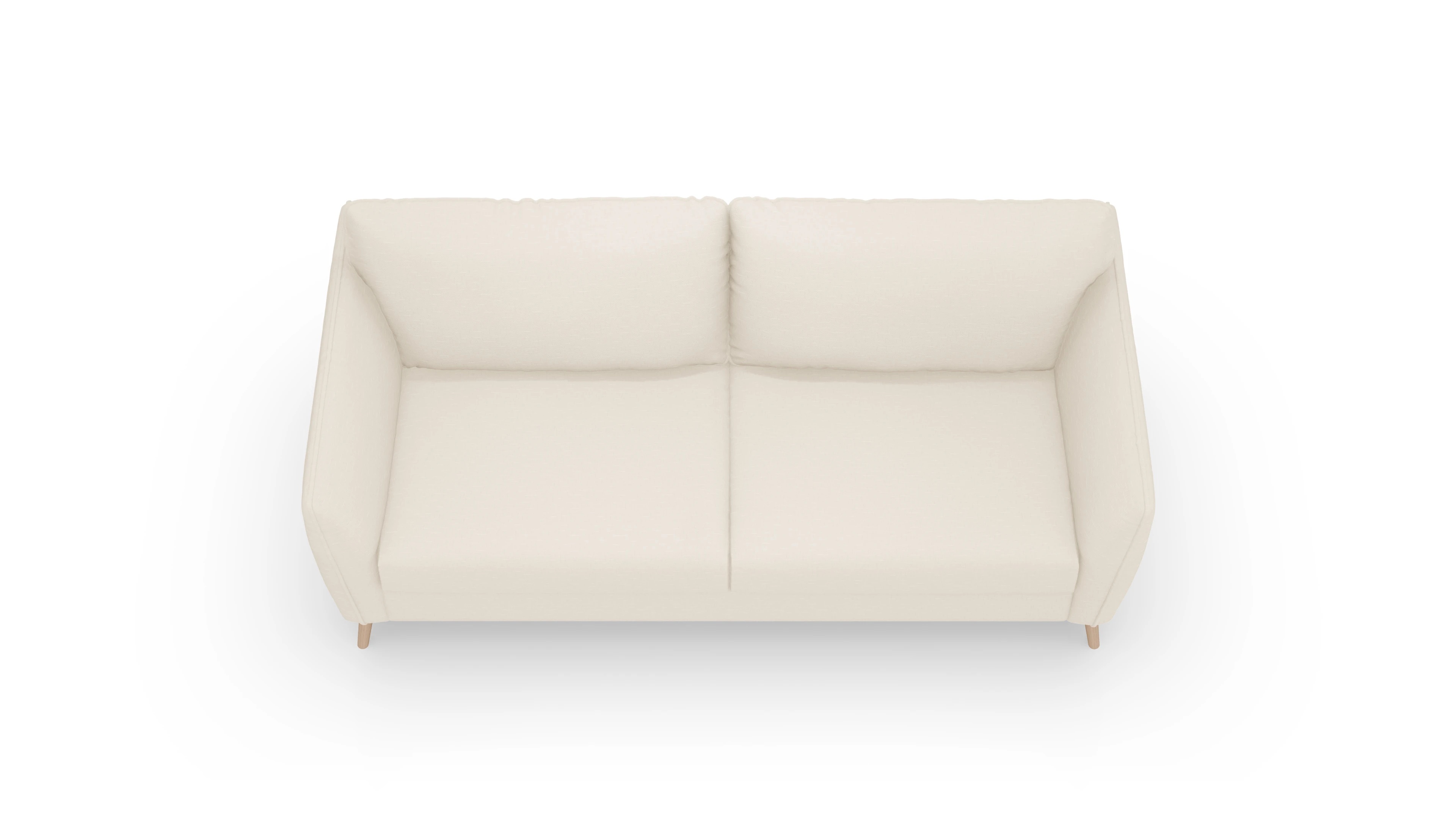 Schlafsofa Eriksen Ansicht des Produktes Eriksen 4-Sitzer in Stoff weiß