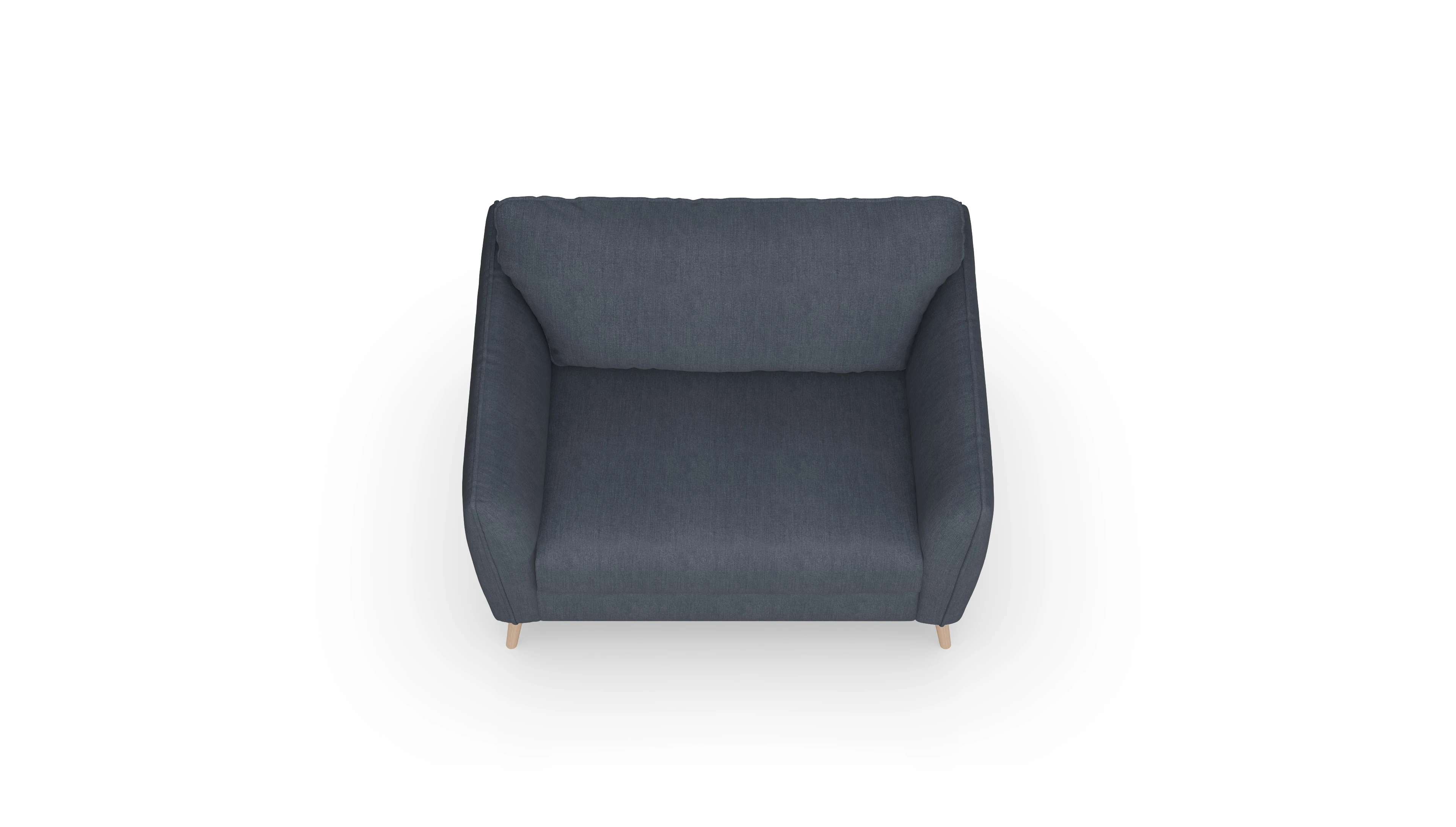 Ansicht des Produktes Eriksen Sessel in Stoff blau