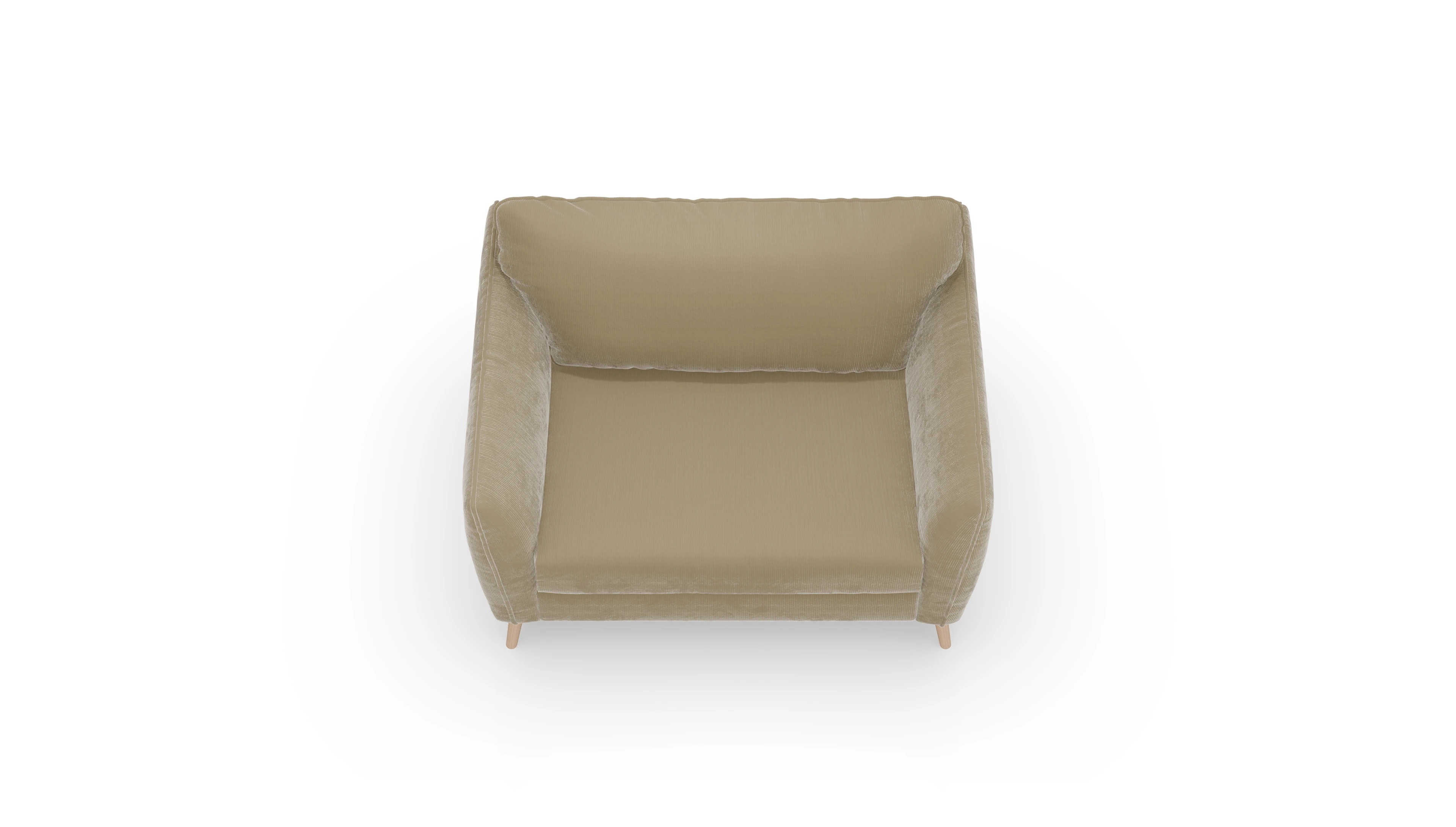 Ansicht des Produktes Eriksen Sessel in Cord beige