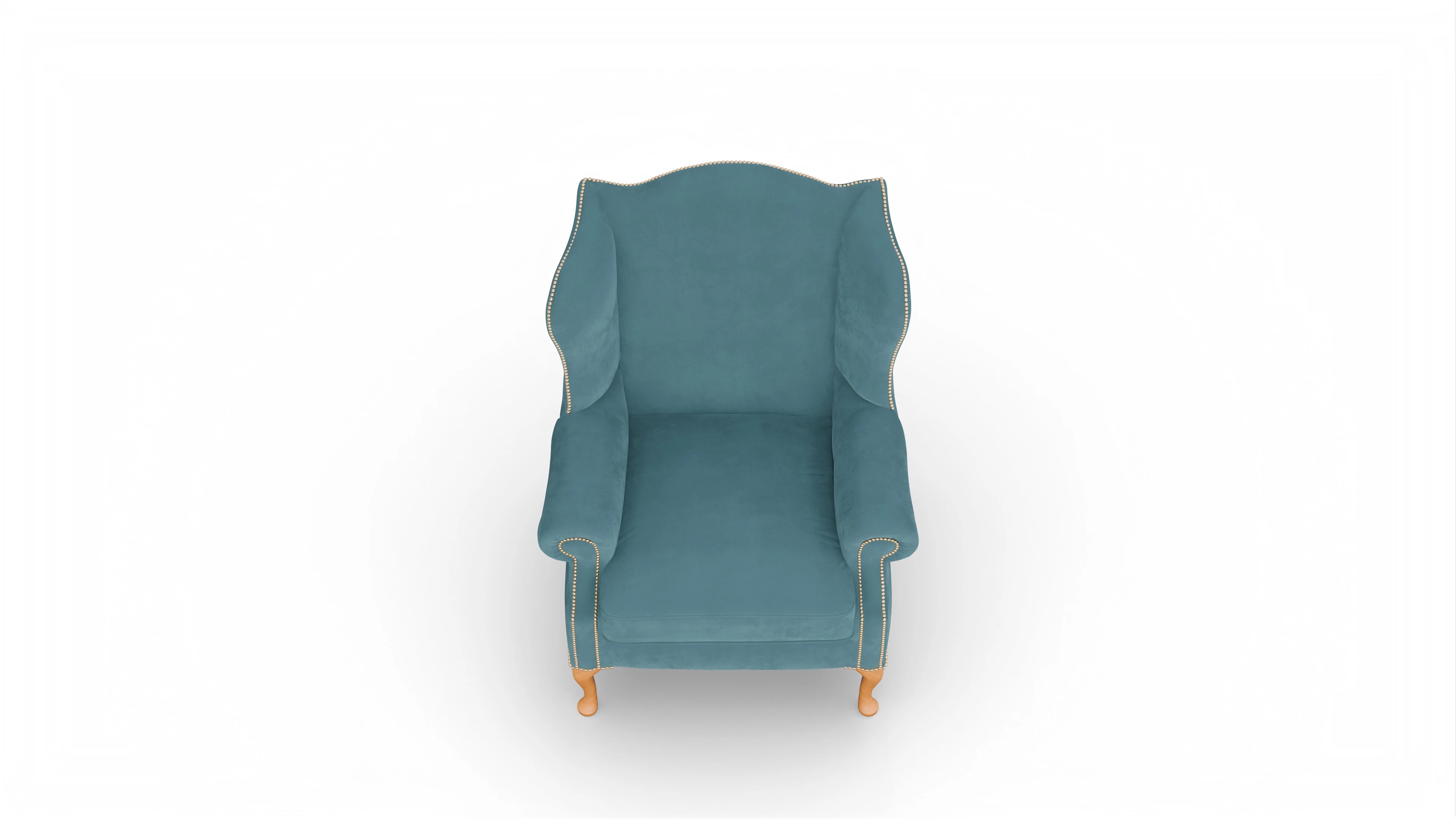Ansicht des Produktes Heywood Sessel in Samt blau