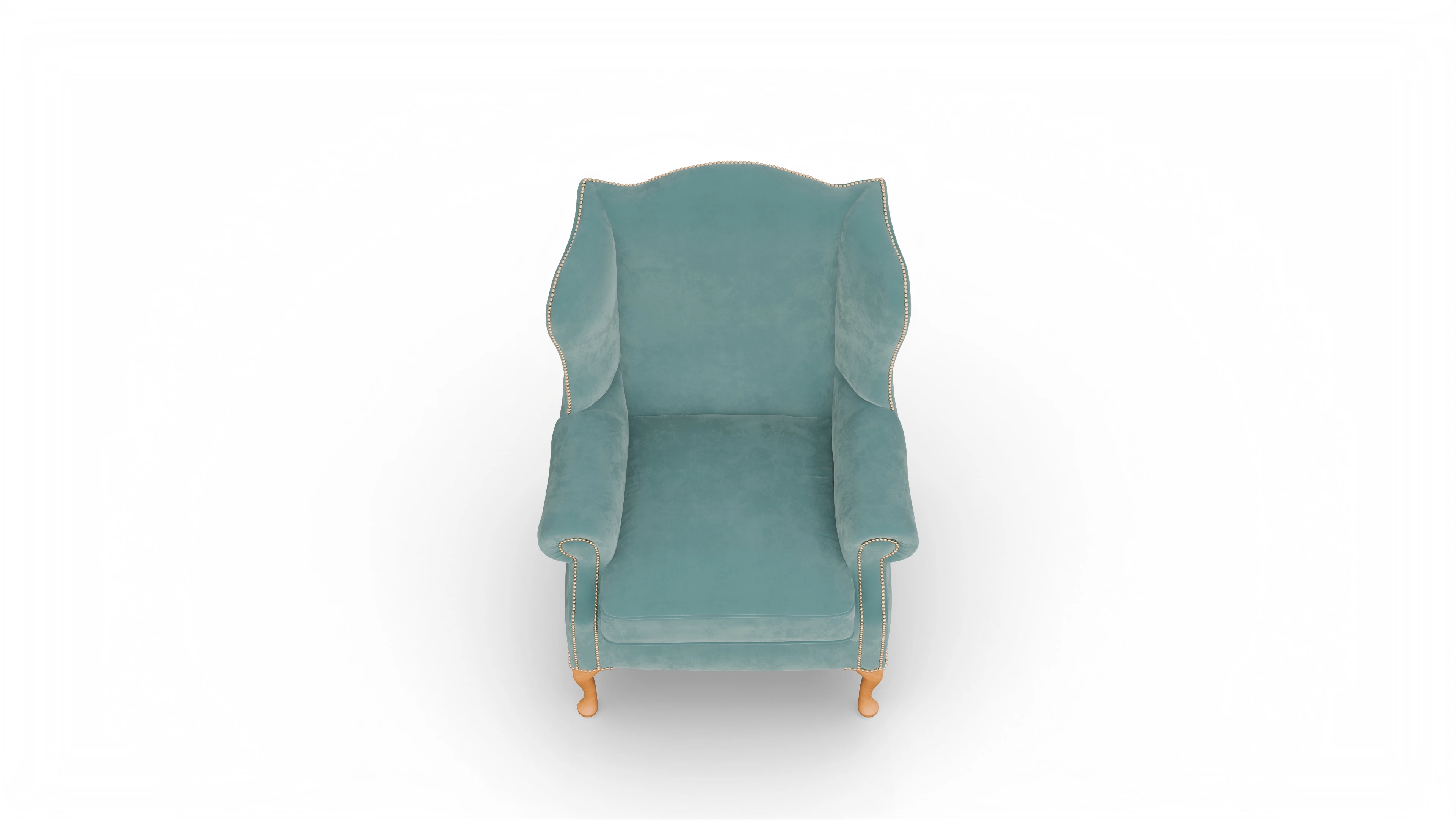 Samt-Ohrensessel Heywood Ansicht des Produktes Heywood Sessel in Samt blau