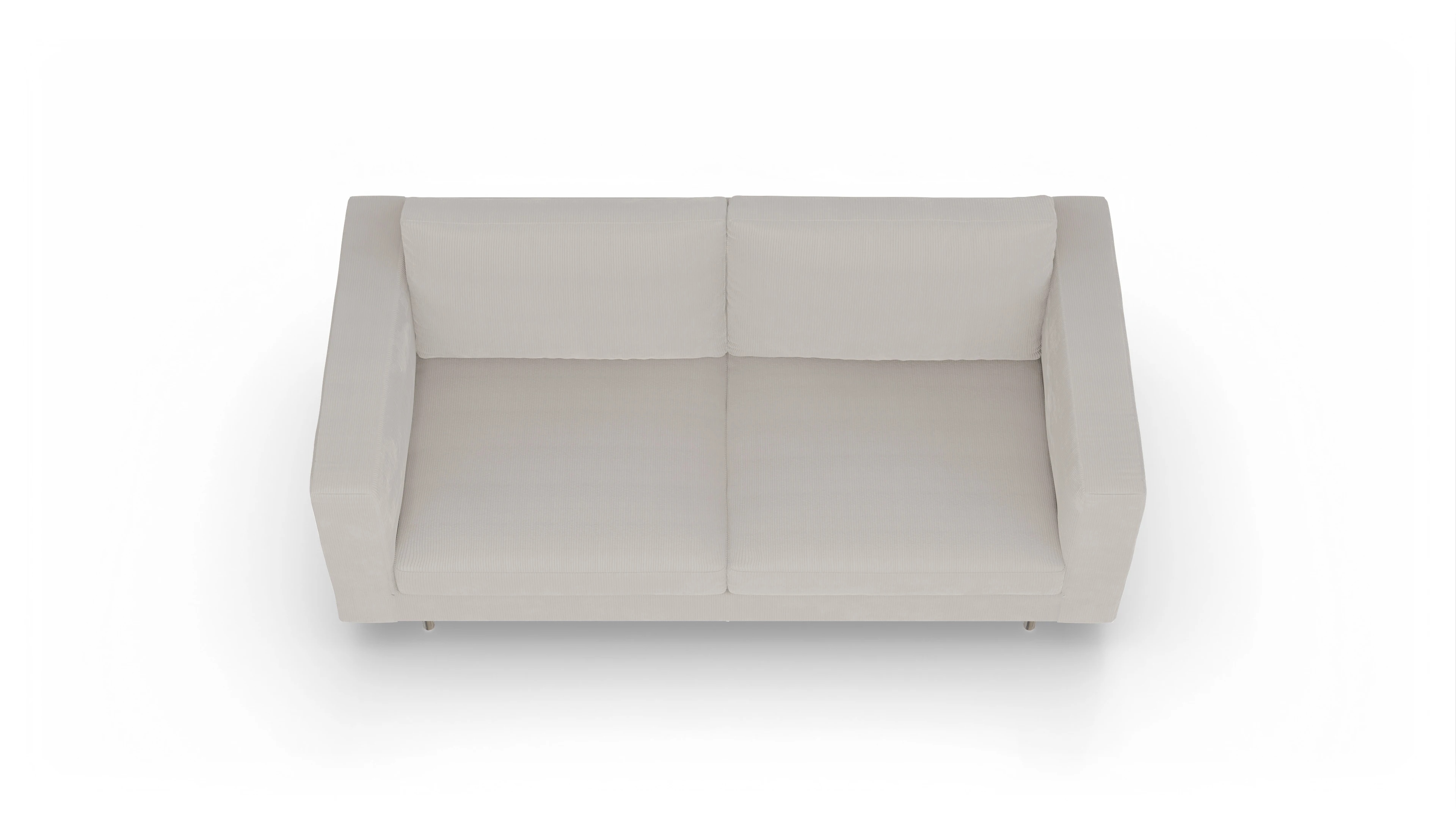 Ansicht des Produktes Silea 3-Sitzer in Cord weiß