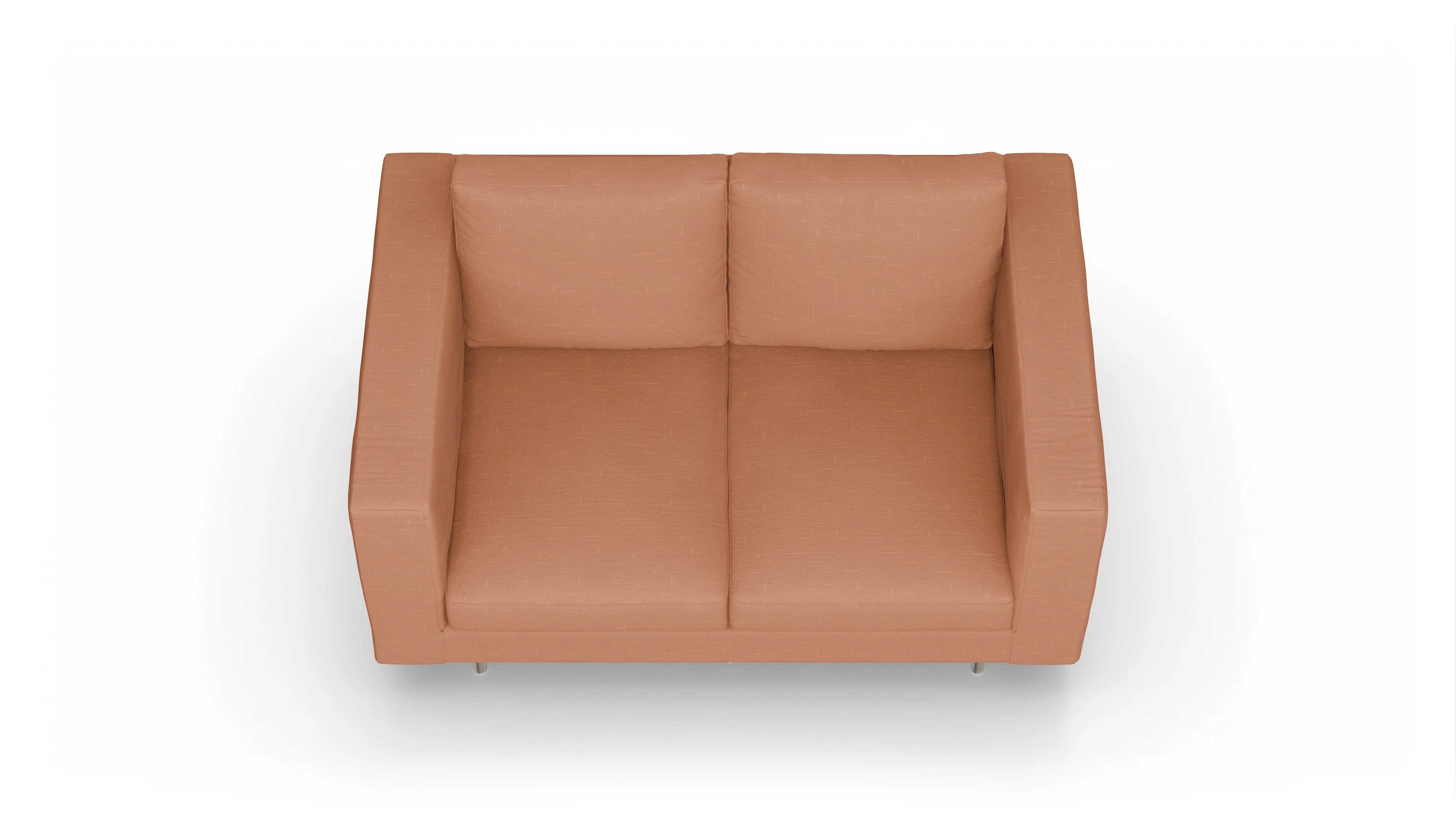 Ansicht des Produktes Silea 2-Sitzer in Stoff orange