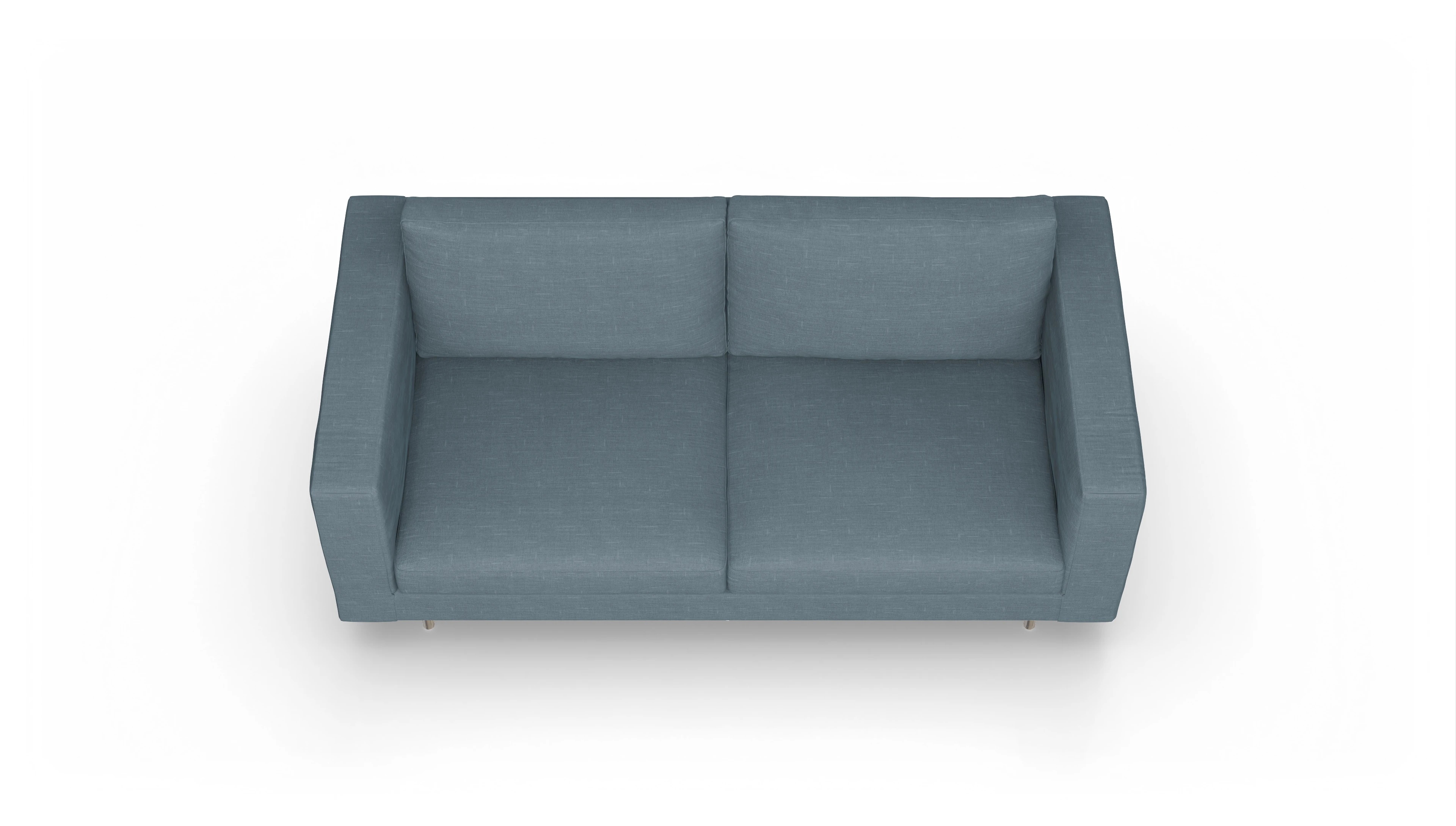 Design-Sofa Silea Ansicht des Produktes Silea 3-Sitzer in Stoff blau