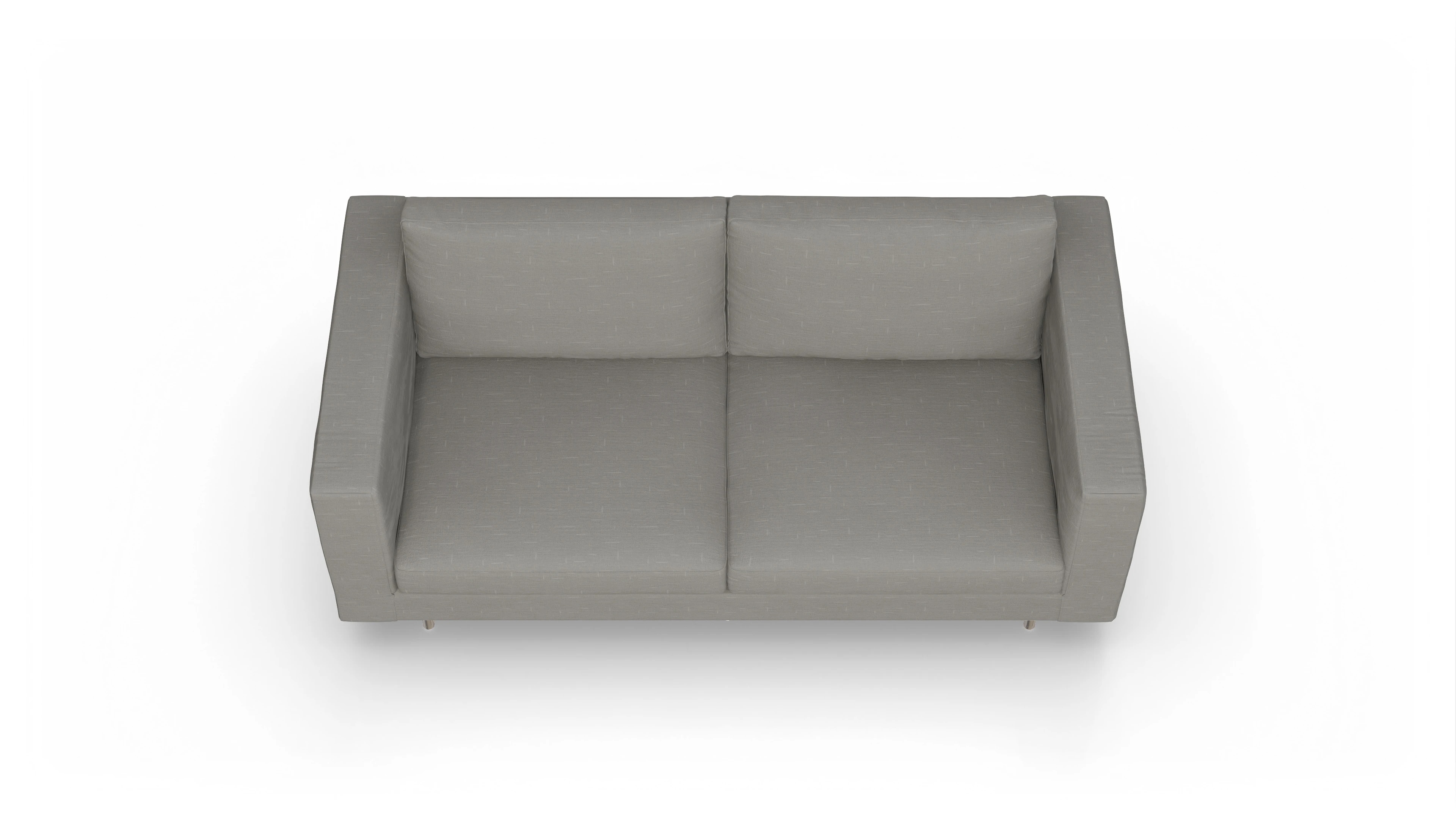 Design-Sofa Silea Ansicht des Produktes Silea 3-Sitzer in Stoff grau