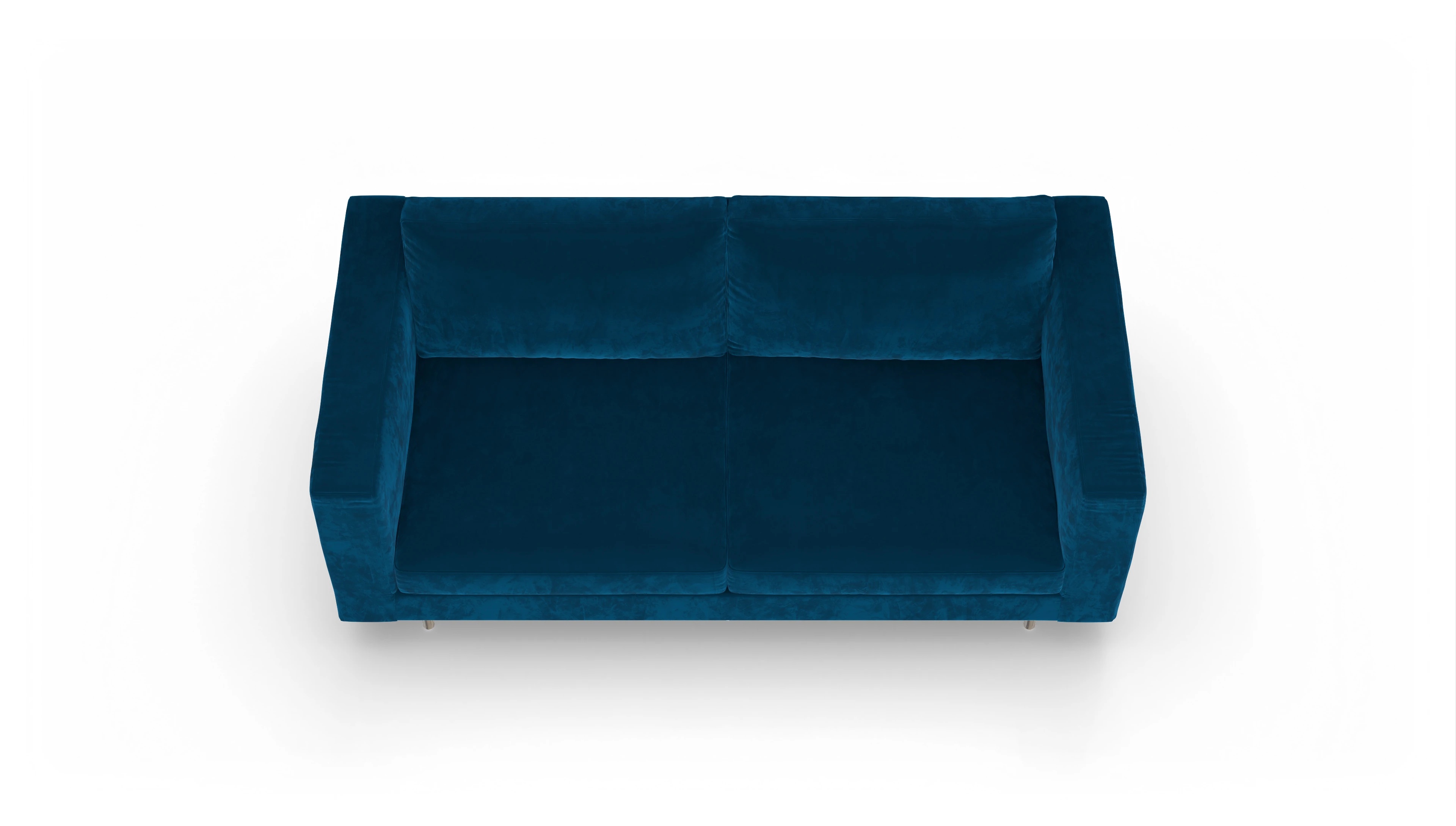 Ansicht des Produktes Silea 3-Sitzer in Samt blau
