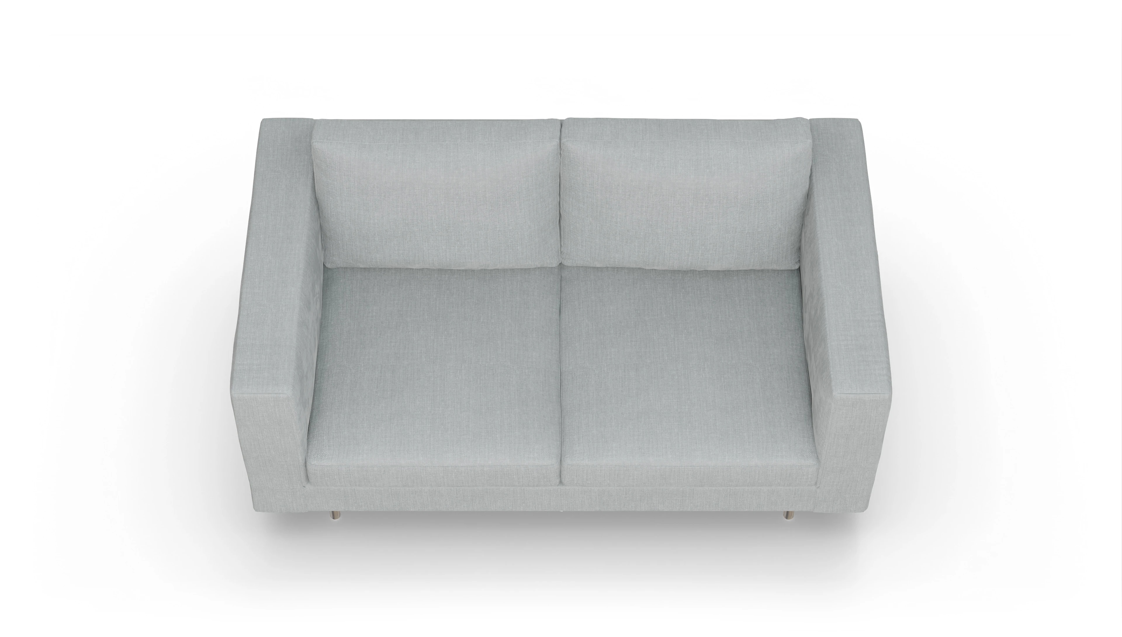 Design-Sofa Silea Ansicht des Produktes Silea 2,5-Sitzer in Stoff grau