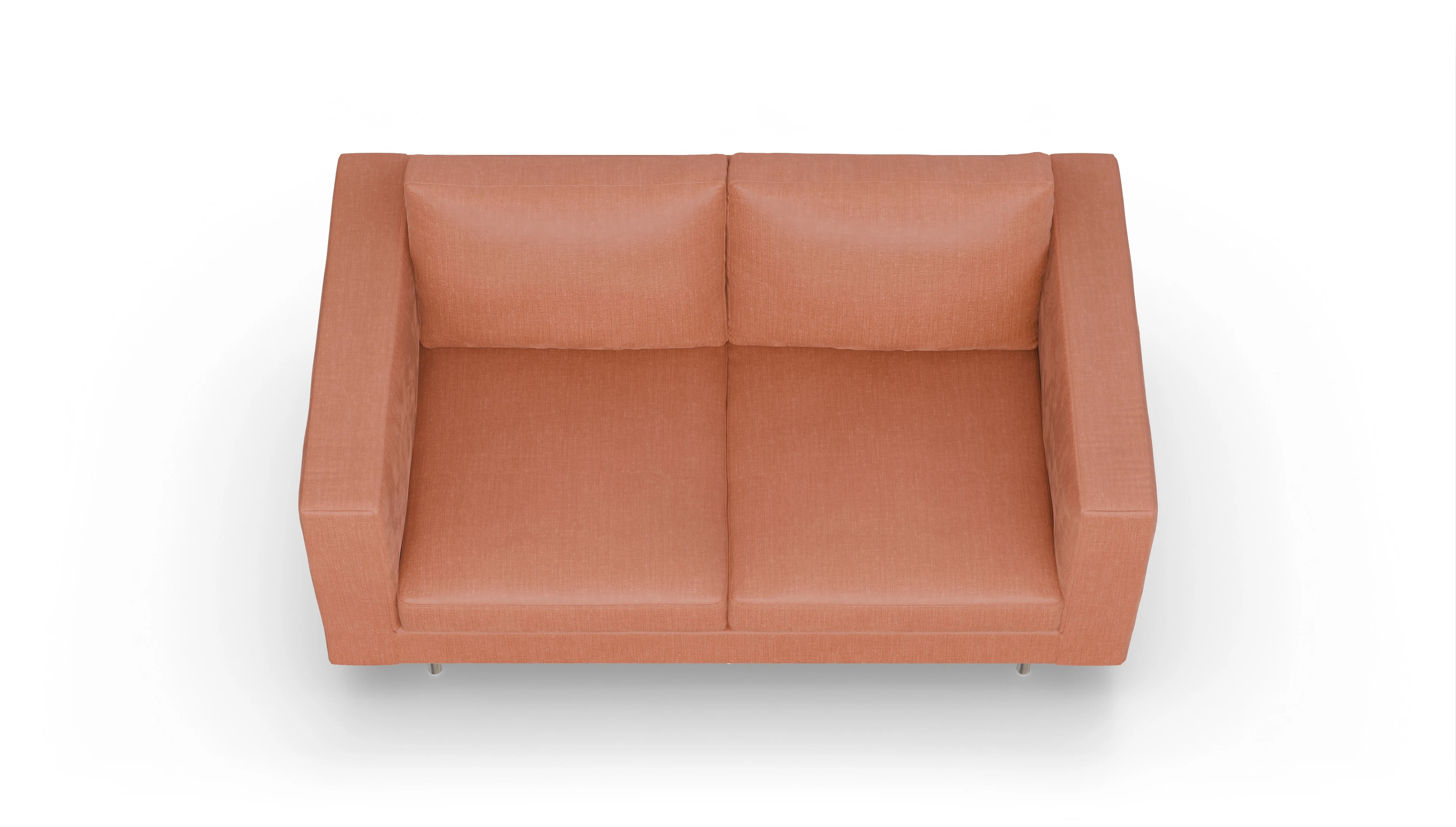 Ansicht des Produktes Silea 2,5-Sitzer in Stoff orange
