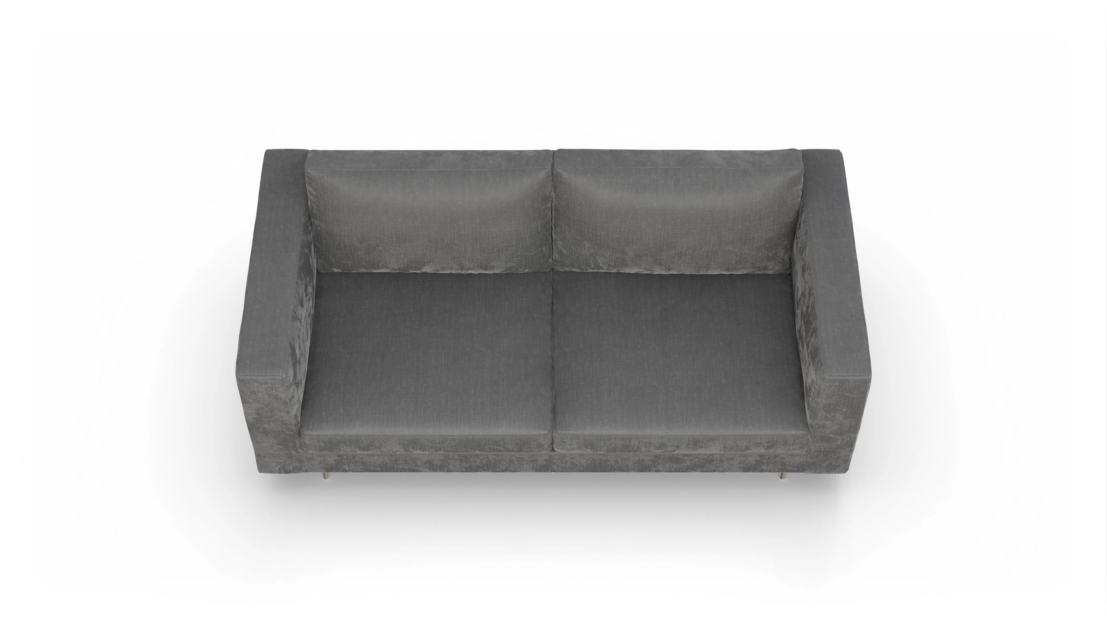 Design-Sofa Silea Ansicht des Produktes Silea 3-Sitzer in Stoff grau