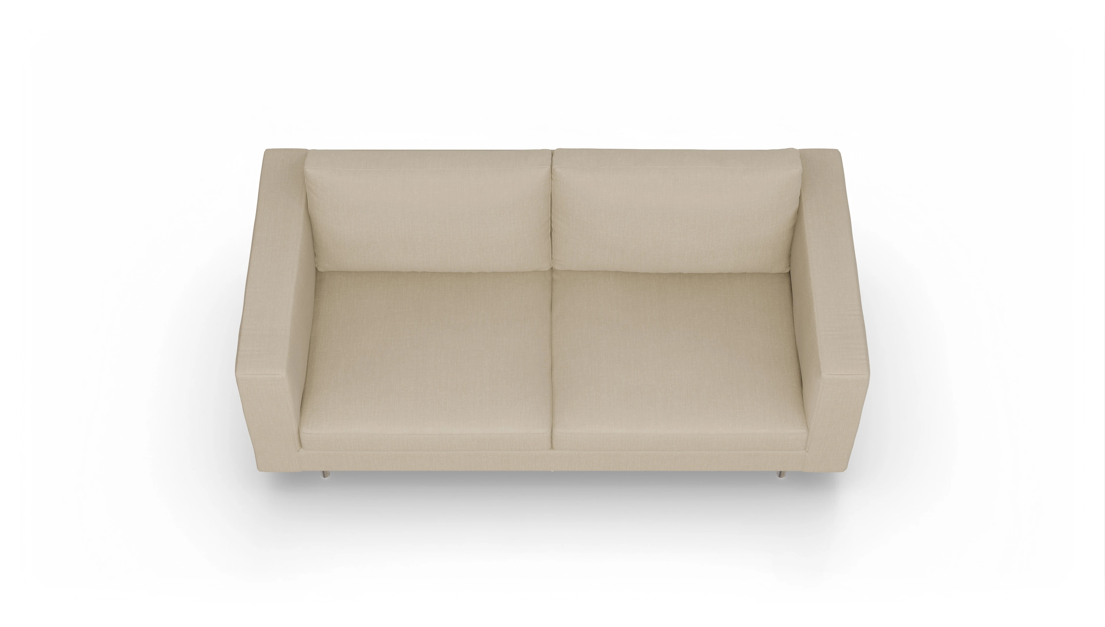 Design-Sofa Silea Ansicht des Produktes Silea 3-Sitzer in Stoff beige