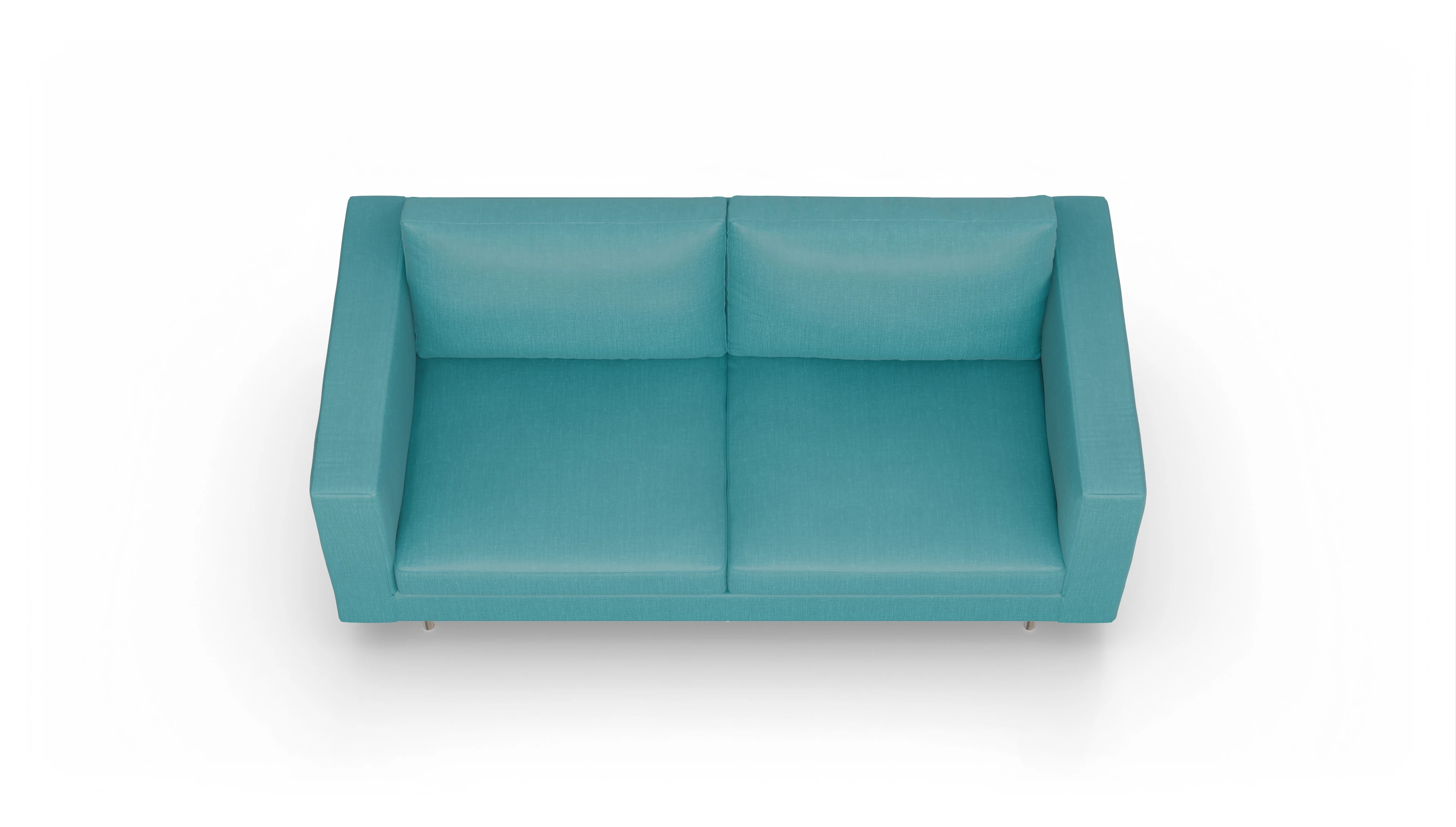 Ansicht des Produktes Silea 3-Sitzer in Stoff blau