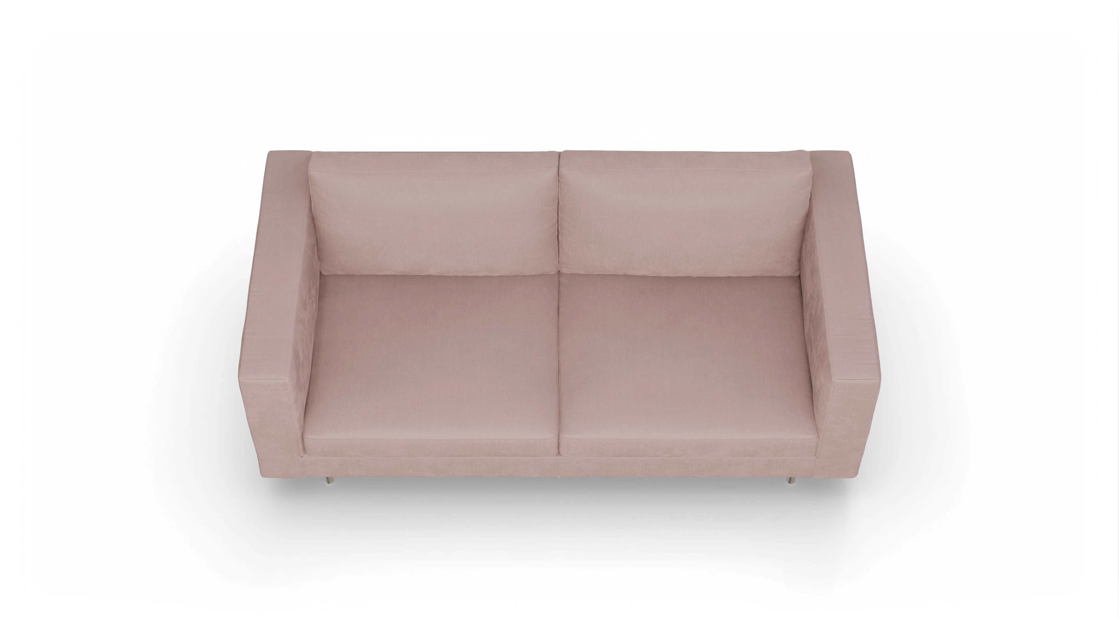 Design-Sofa Silea Ansicht des Produktes Silea 3-Sitzer in Stoff rot