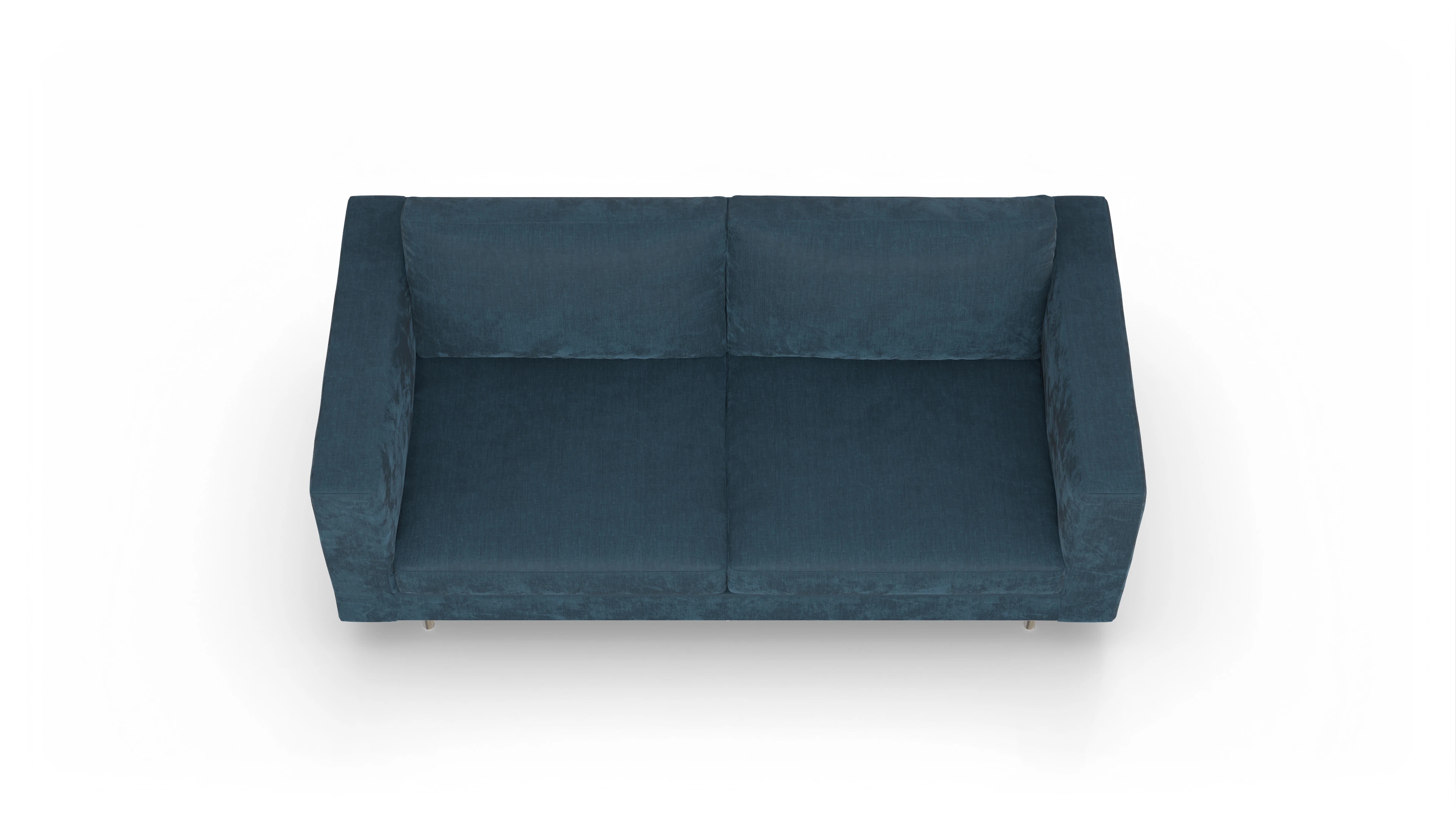 Ansicht des Produktes Silea 3-Sitzer in Stoff blau