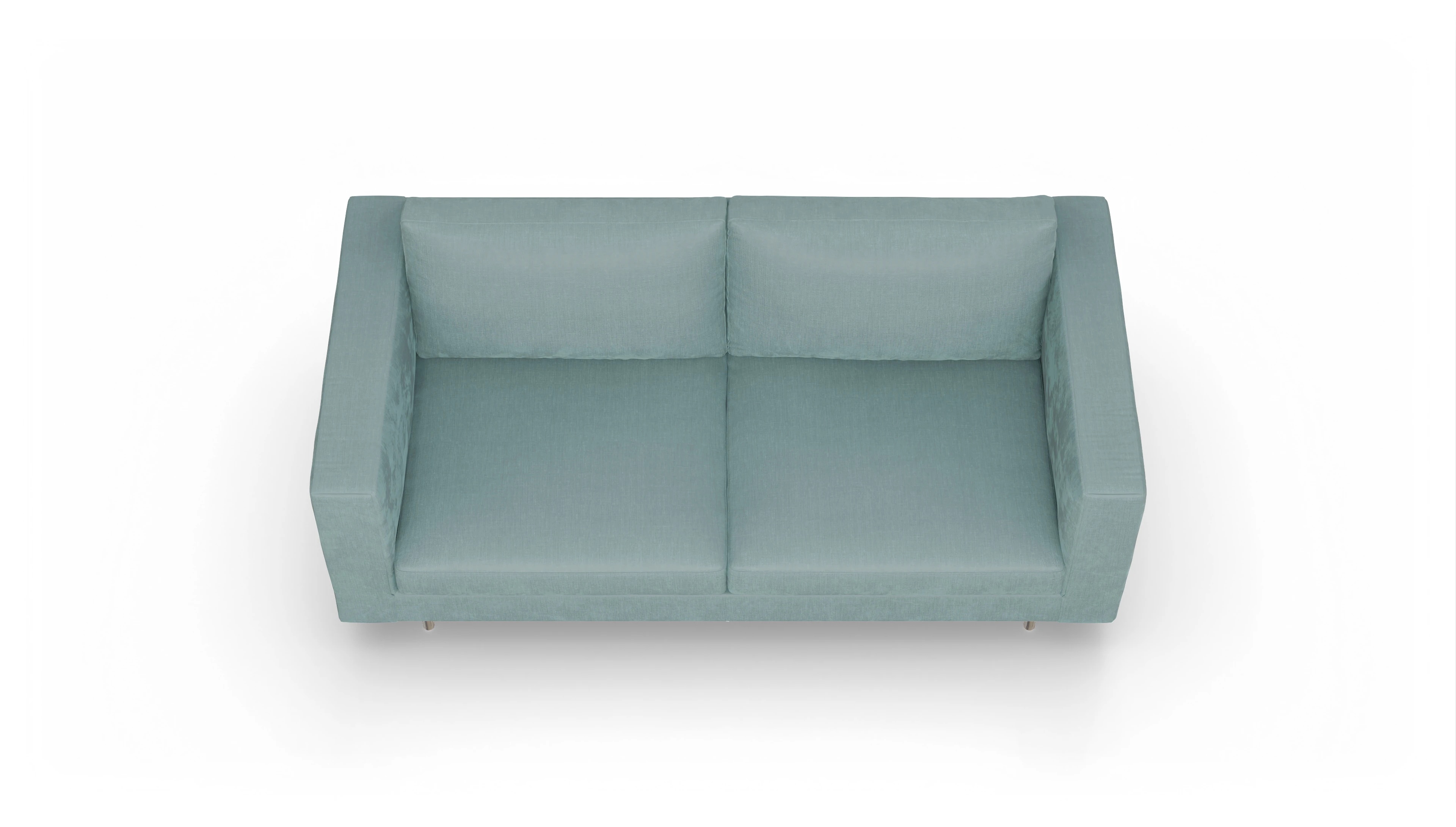 Ansicht des Produktes Silea 3-Sitzer in Stoff blau