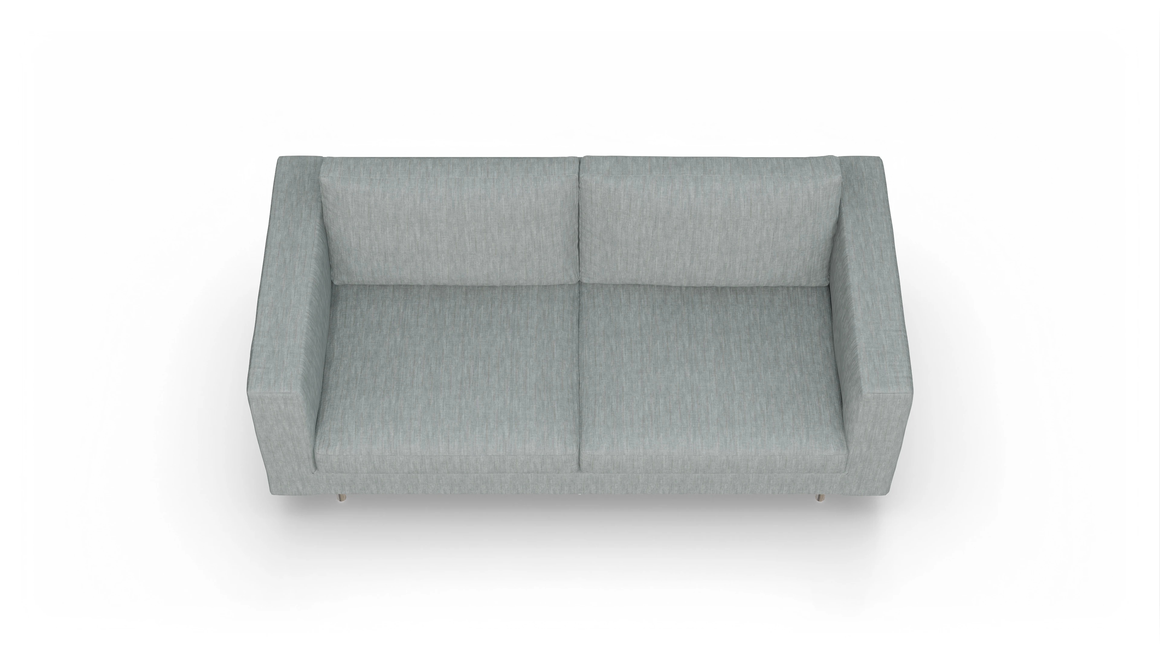 Ansicht des Produktes Silea 3-Sitzer in Stoff blau