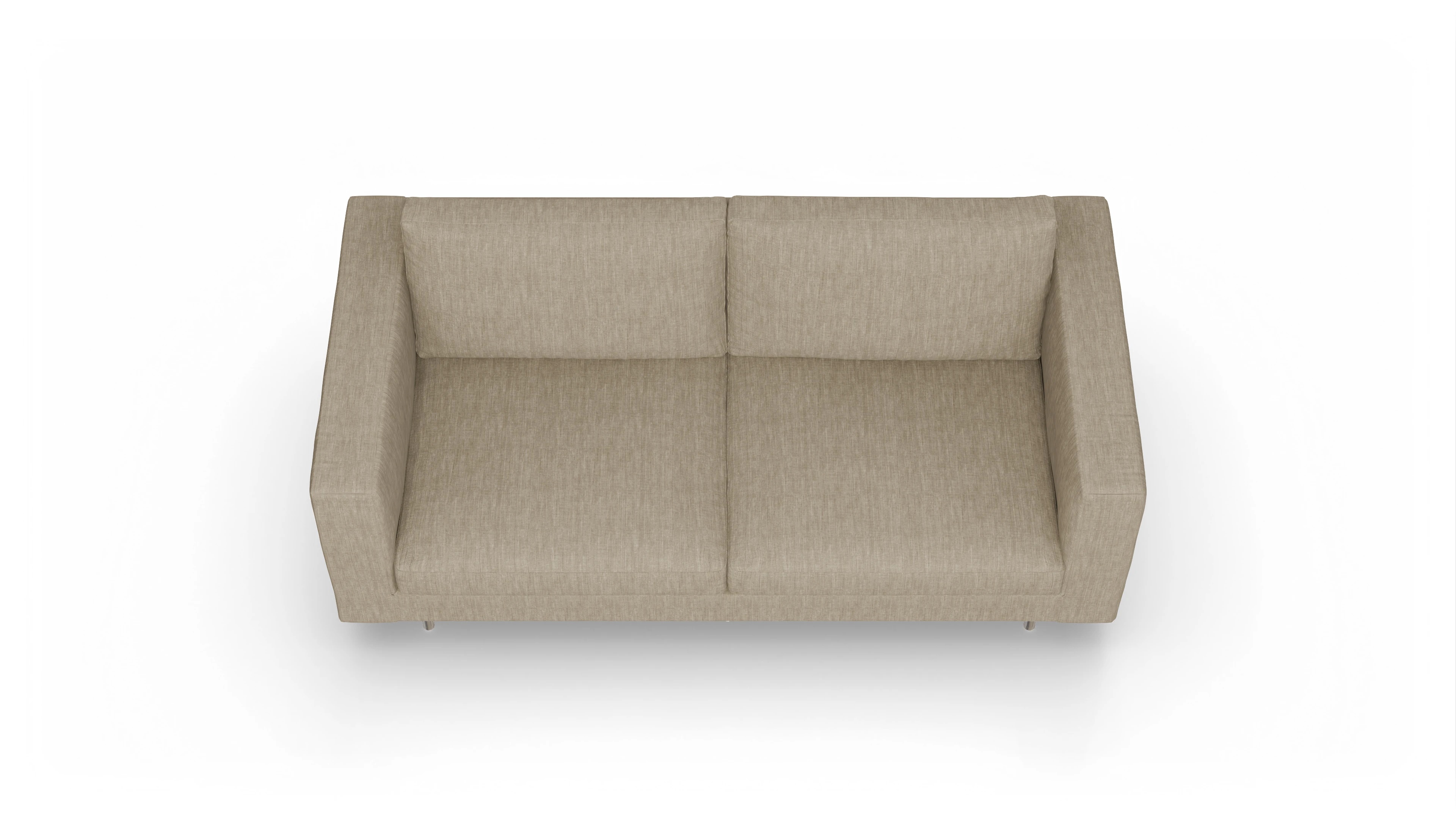 Design-Sofa Silea Ansicht des Produktes Silea 3-Sitzer in Stoff beige
