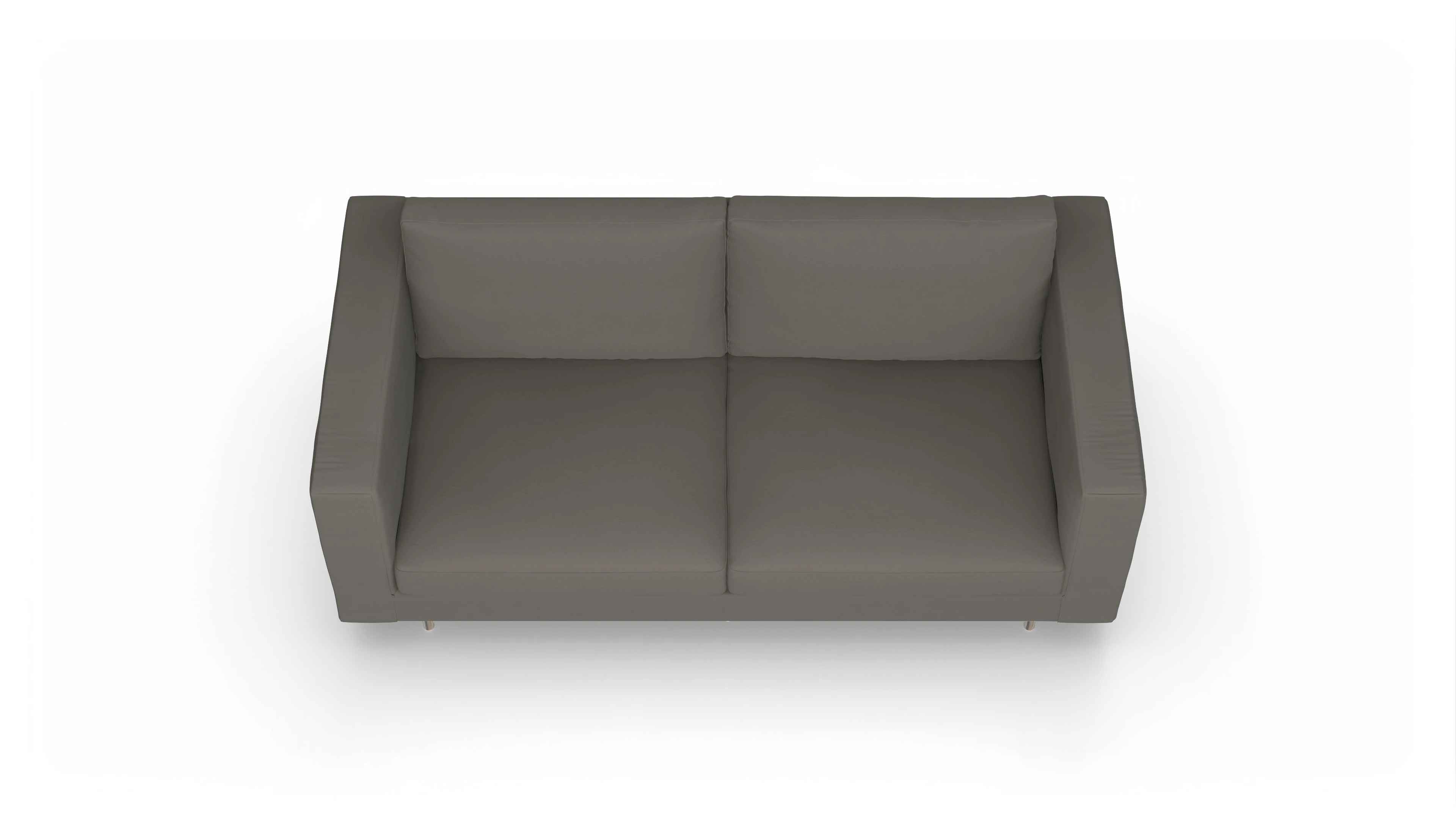 Design-Sofa Silea Ansicht des Produktes Silea 3-Sitzer in Stoff grau