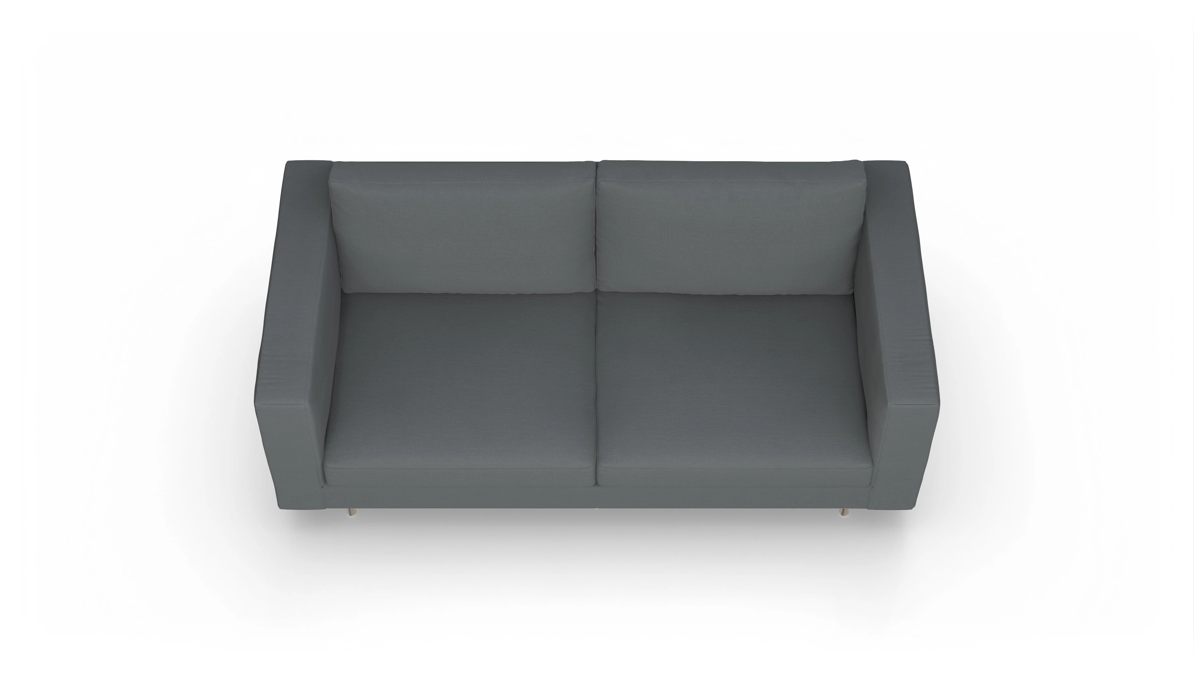 Design-Sofa Silea Ansicht des Produktes Silea 3-Sitzer in Stoff grau