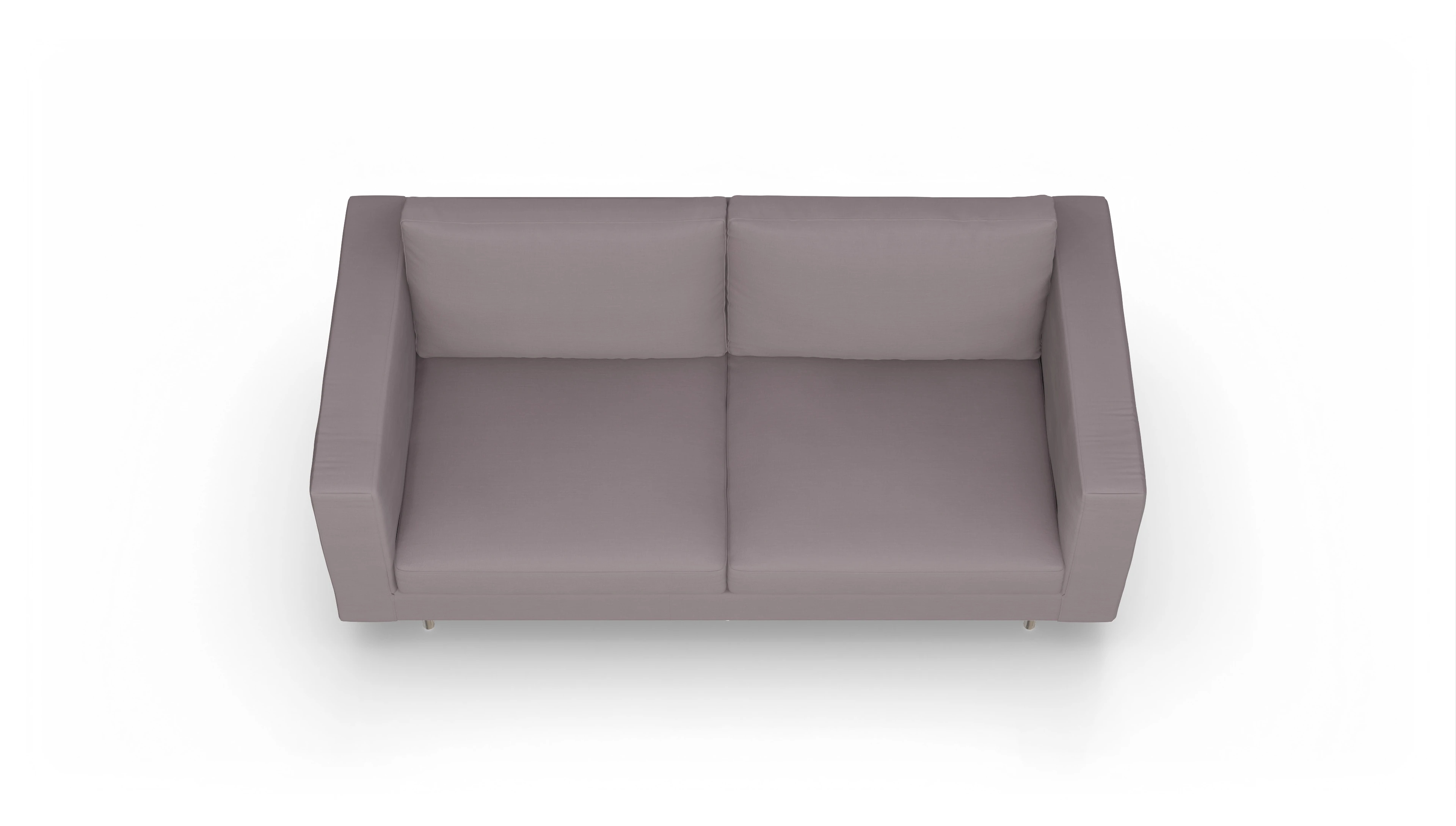 Design-Sofa Silea Ansicht des Produktes Silea 3-Sitzer in Stoff rot