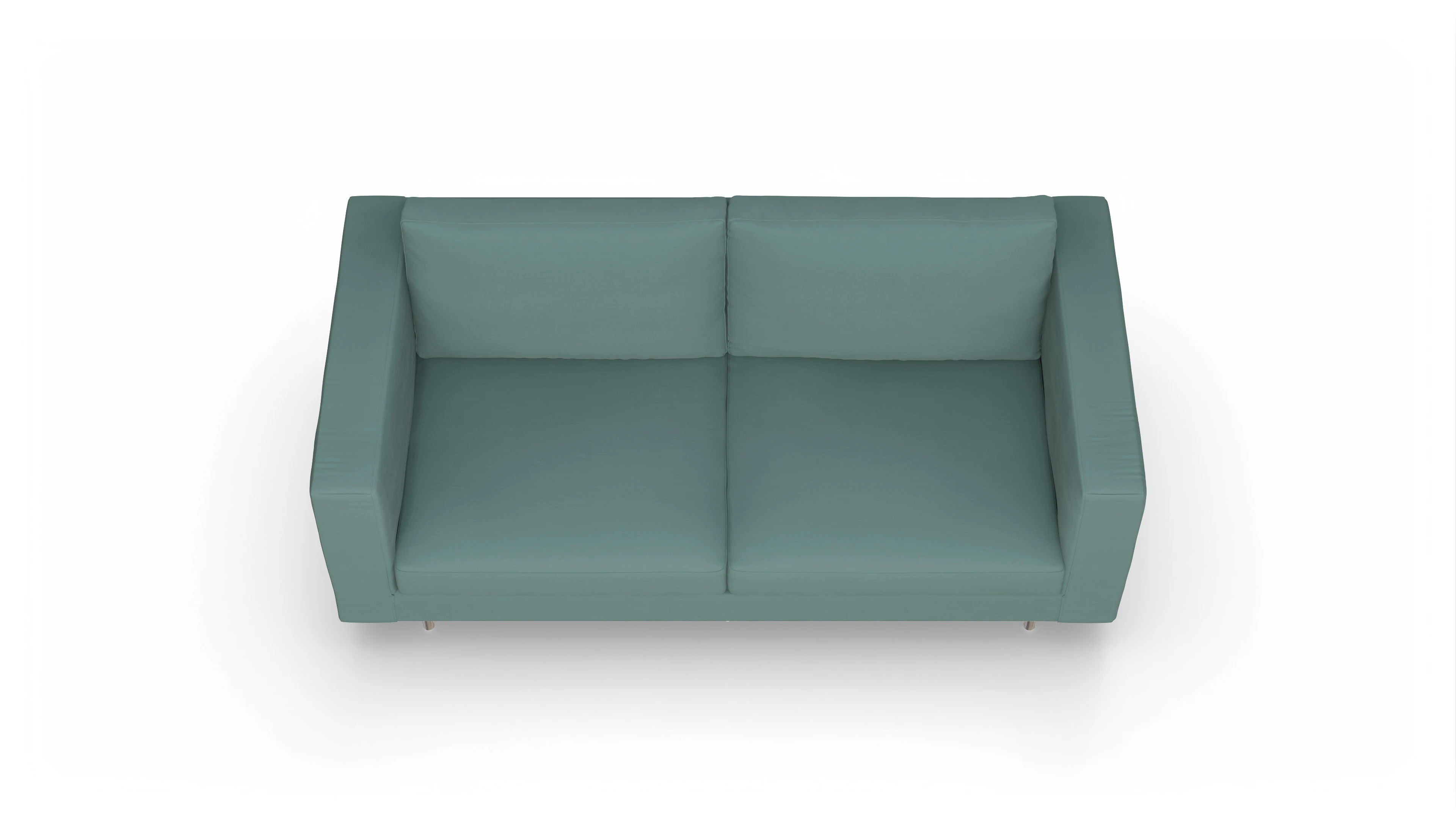 Ansicht des Produktes Silea 3-Sitzer in Stoff blau