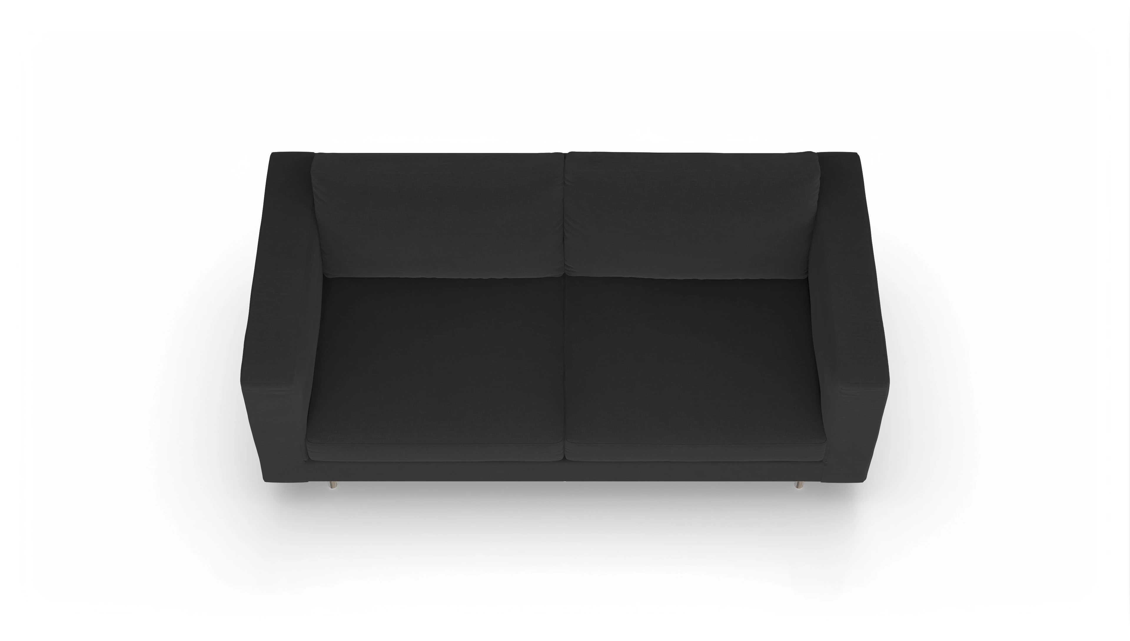 Ansicht des Produktes Silea 3-Sitzer in Stoff schwarz