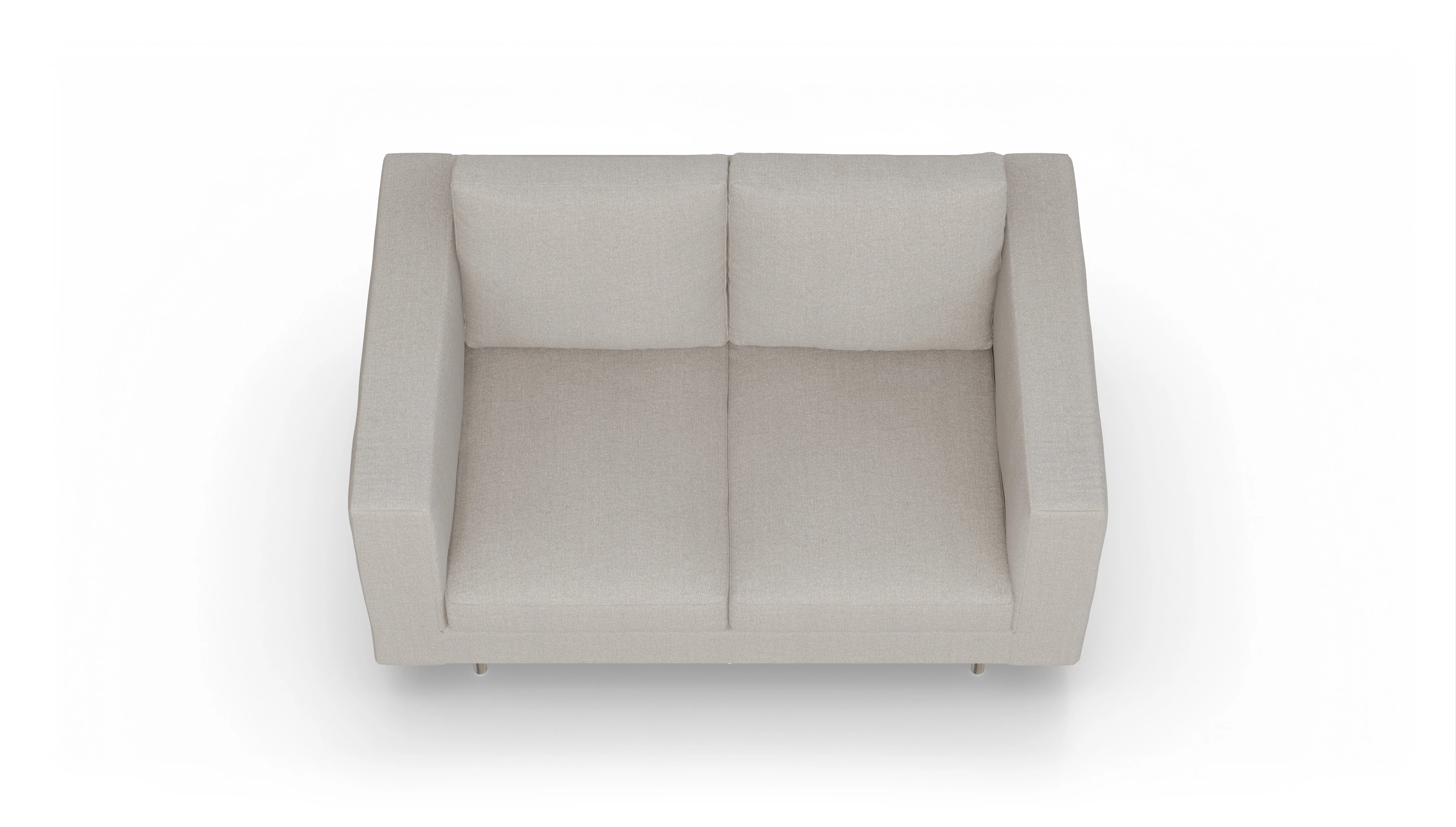 Design-Sofa Silea Ansicht des Produktes Silea 2-Sitzer in Stoff beige