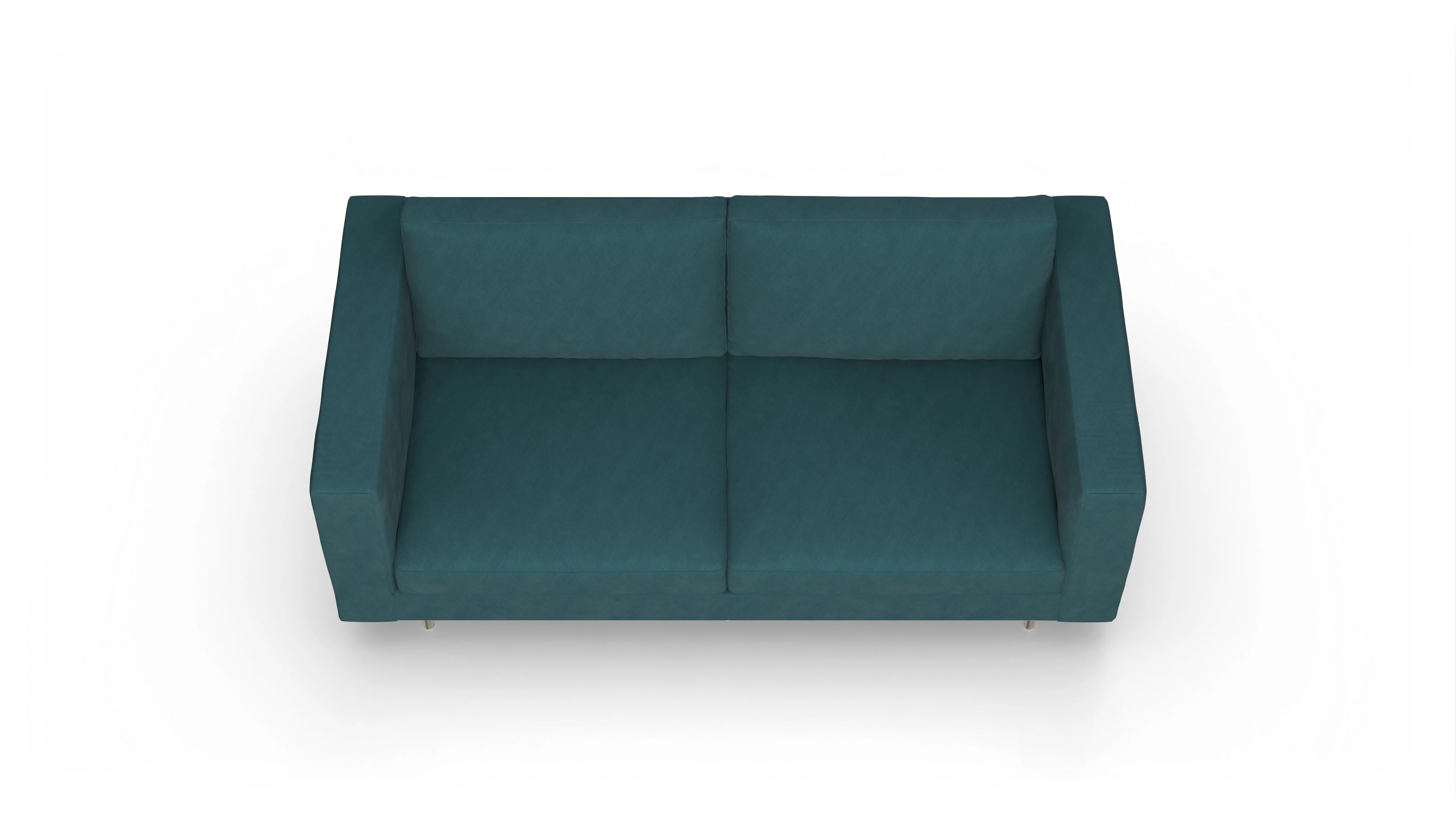 Ansicht des Produktes Silea 3-Sitzer in Stoff blau